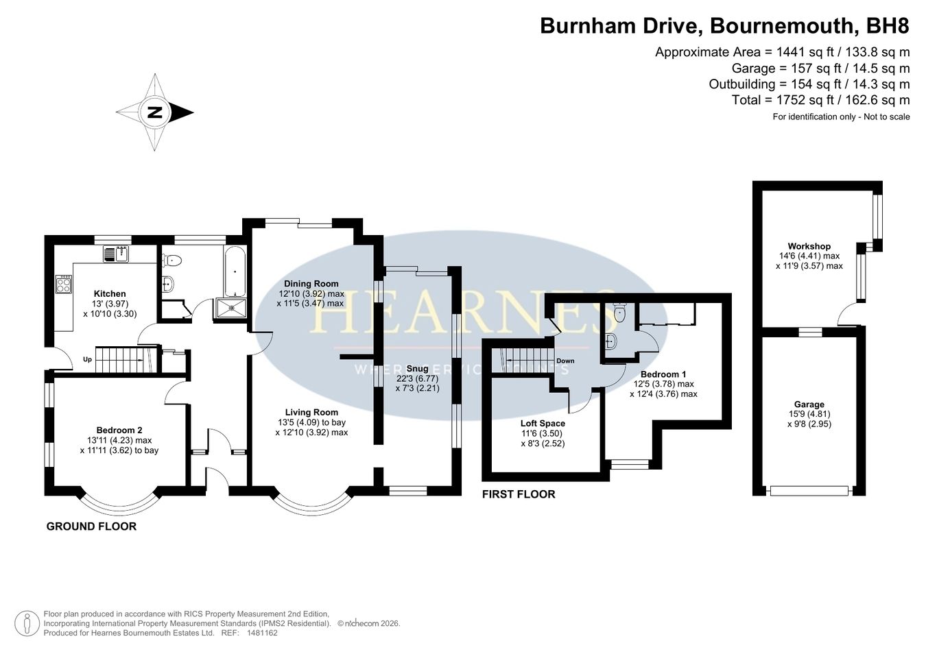 23, Burnham Drive, Bournemouth floorplan