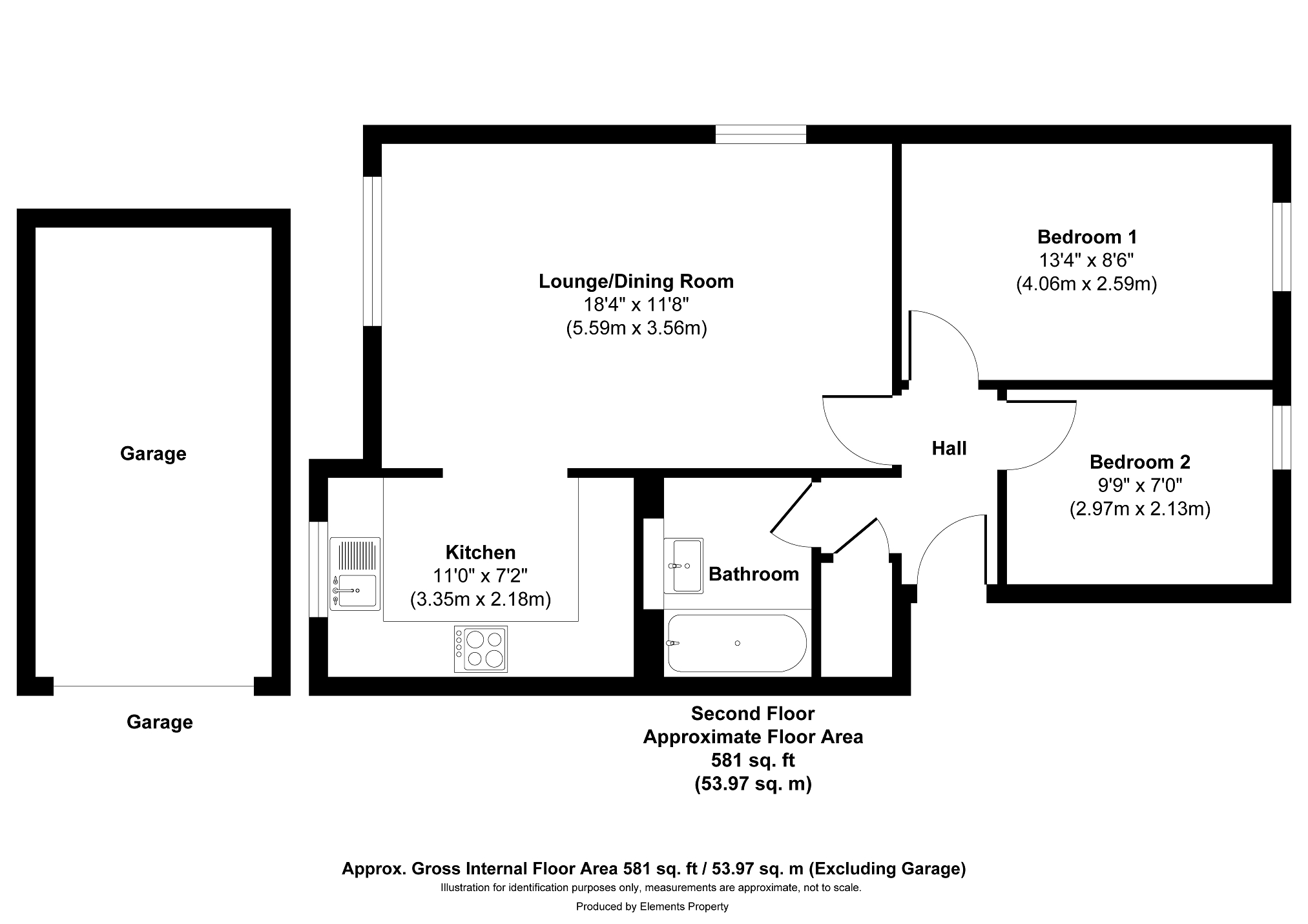 12, Carlton Court, Horley floorplan