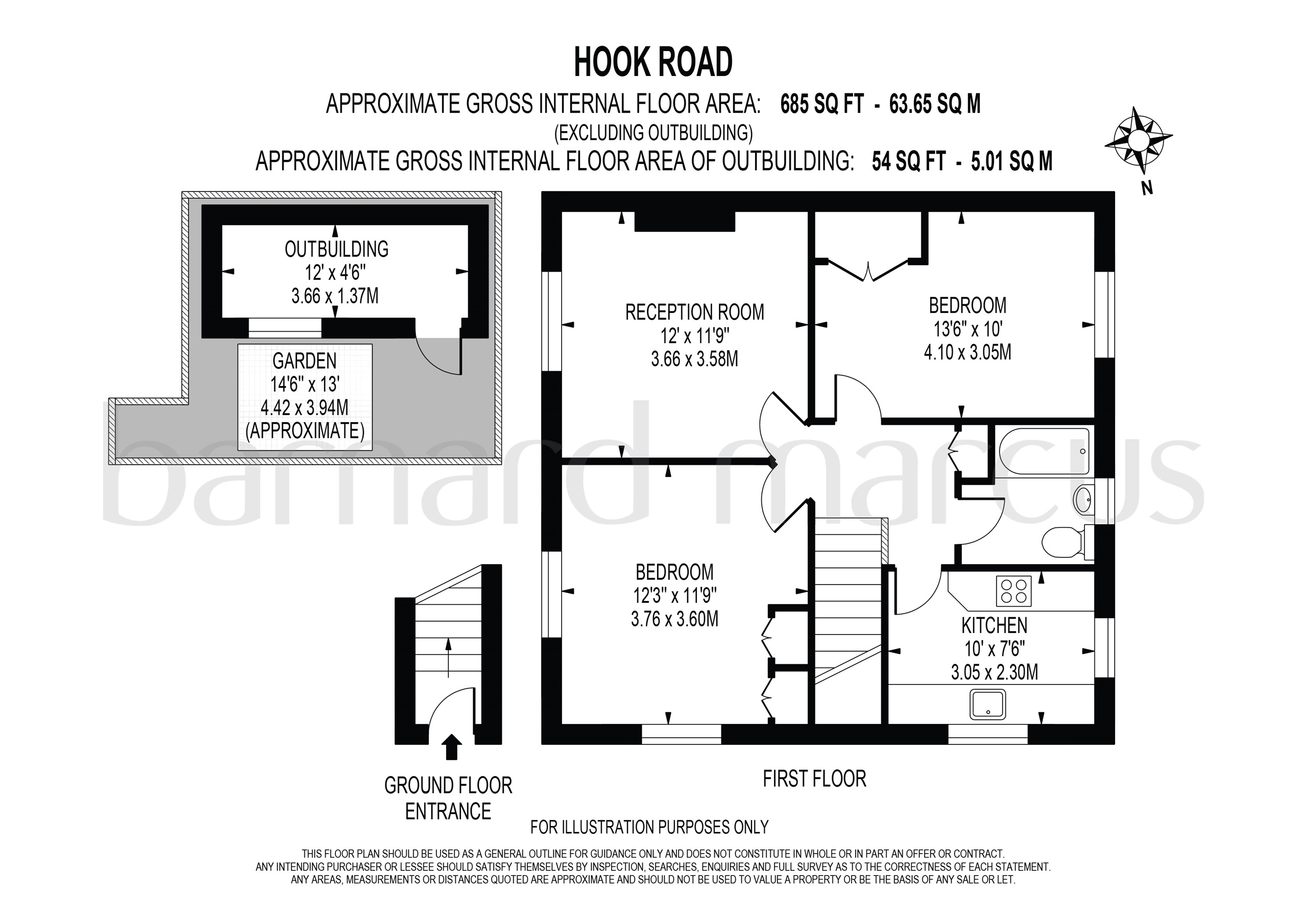 115, Hook Road, Surbiton floorplan