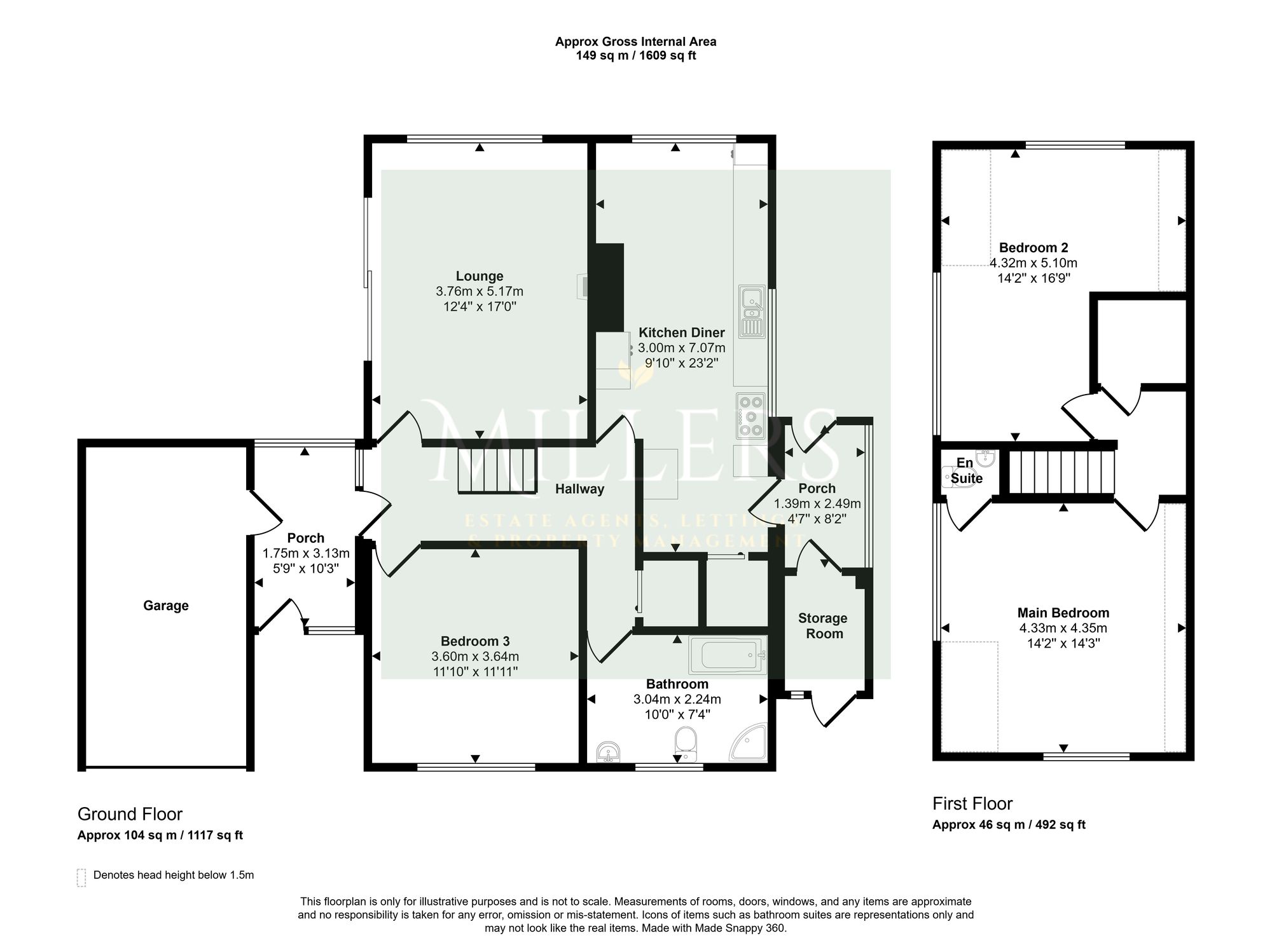 The Chateau Sandy Lane, Cromer floorplan