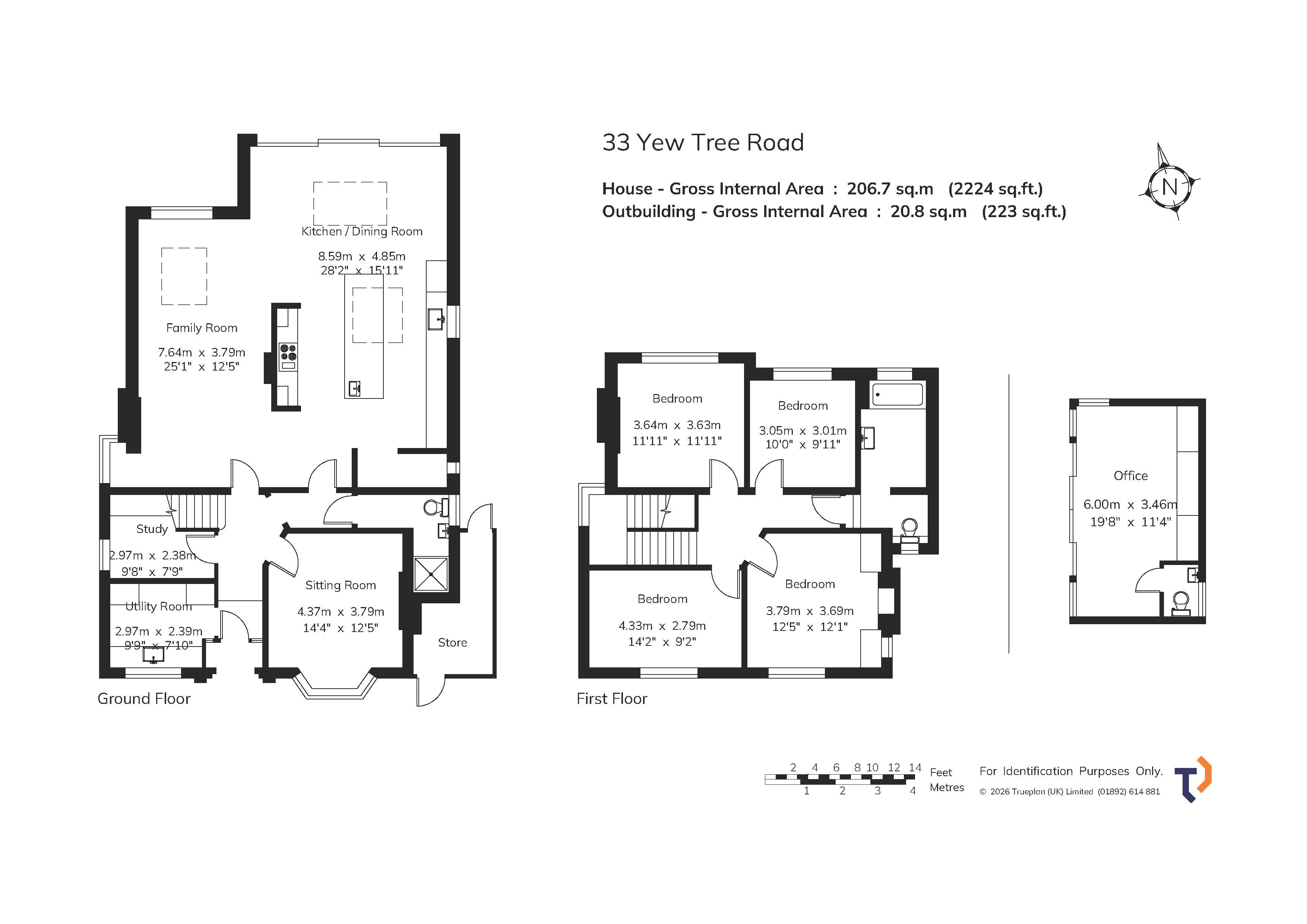 33, Yew Tree Road, Kent floorplan