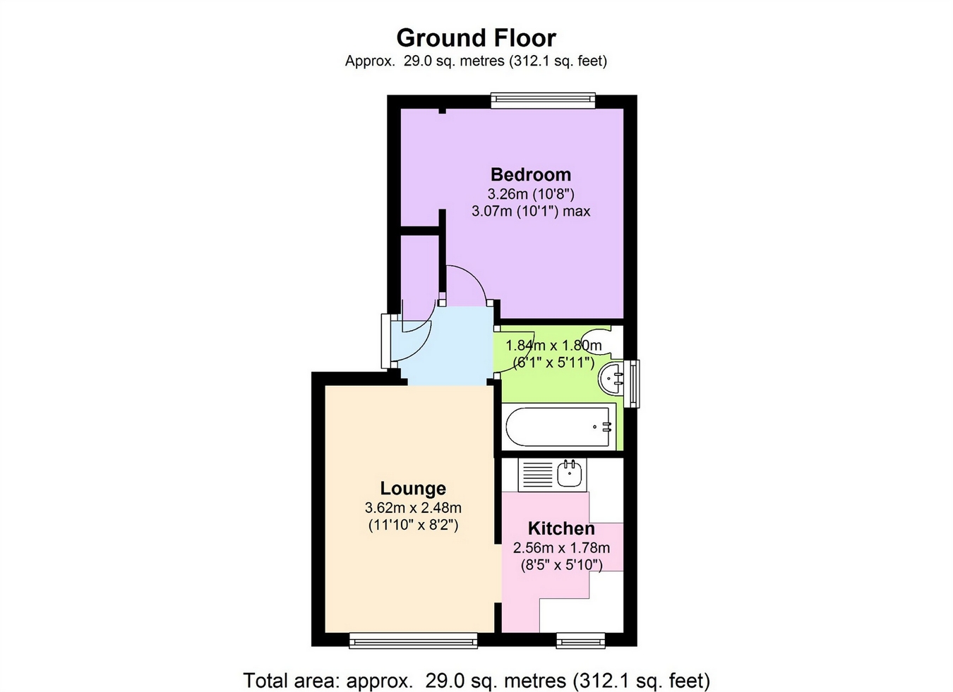 1 Bedrooms Flat to rent in The Brambles, Berkeley, Gloucestershire GL13