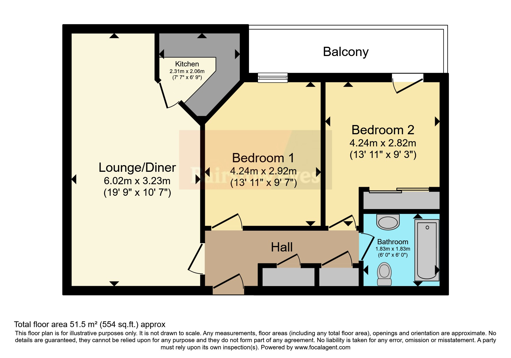 20,, Bourne Court, Caterham floorplan