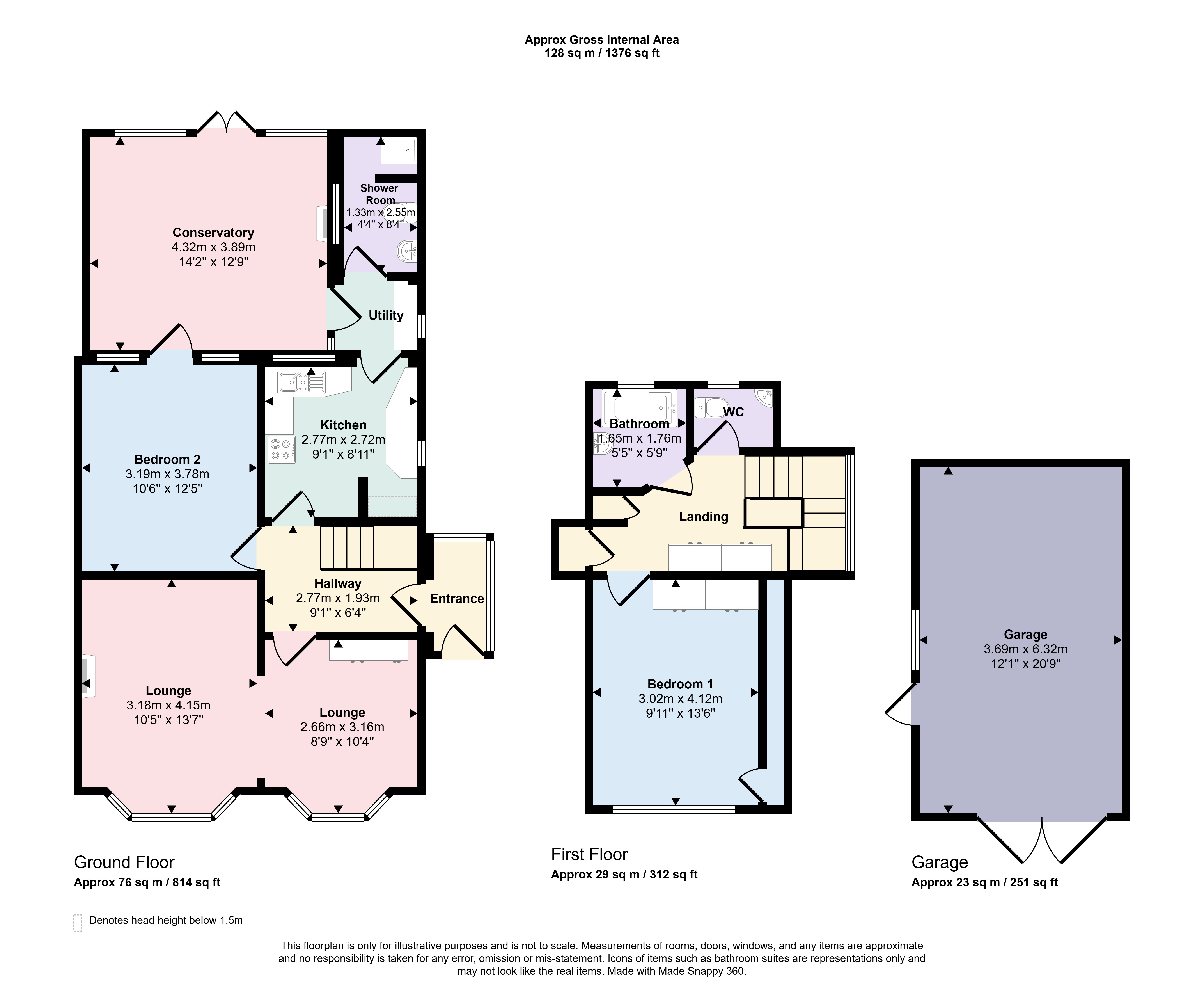 11, Whitecliff Crescent, Poole floorplan
