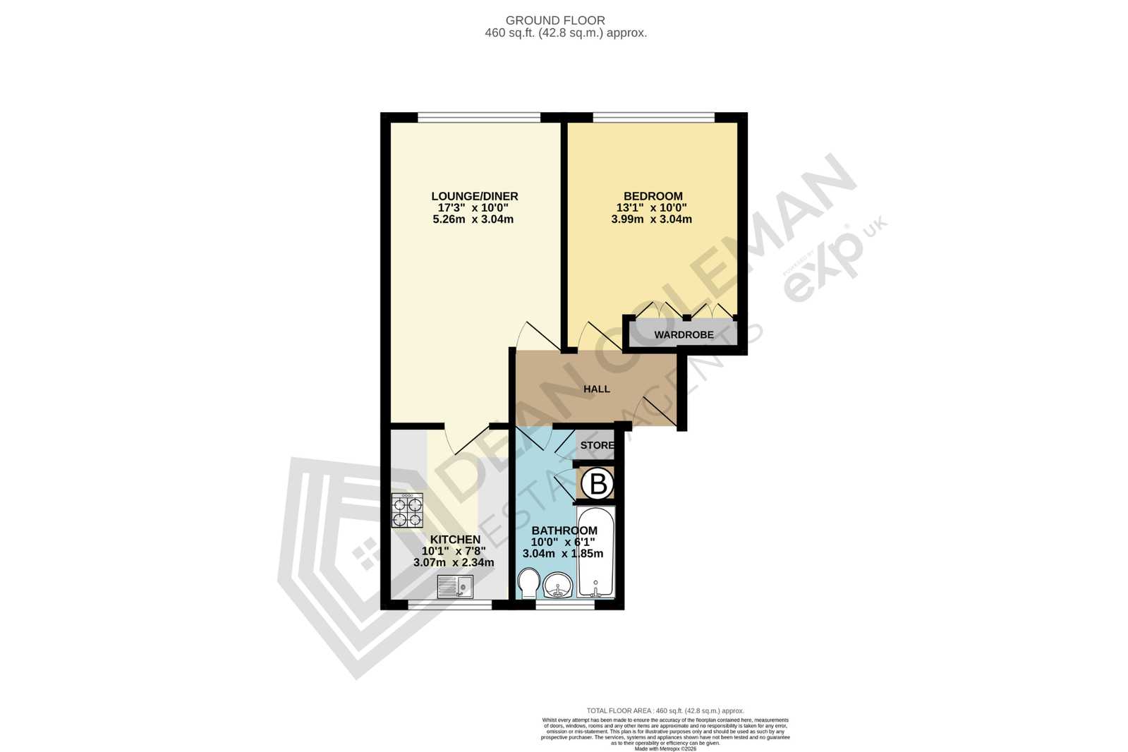 Janie Court, 135,Flat 3, Wake Green Road, Birmingham floorplan