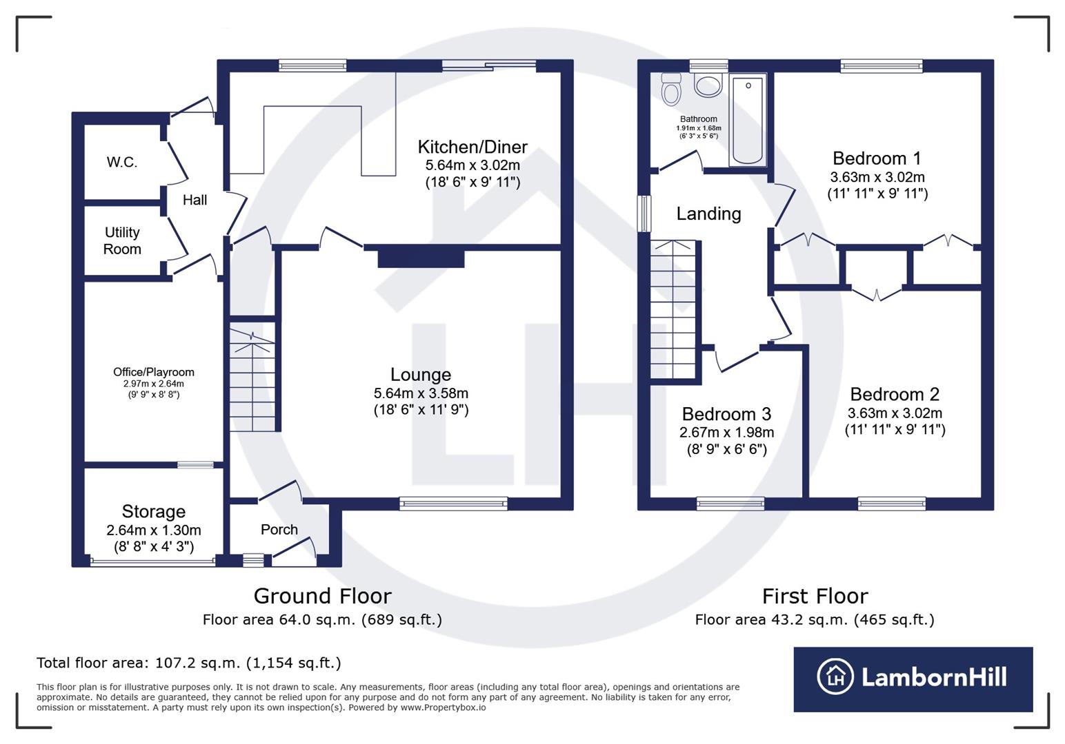 2, Beaumont Davey Close, Faversham floorplan