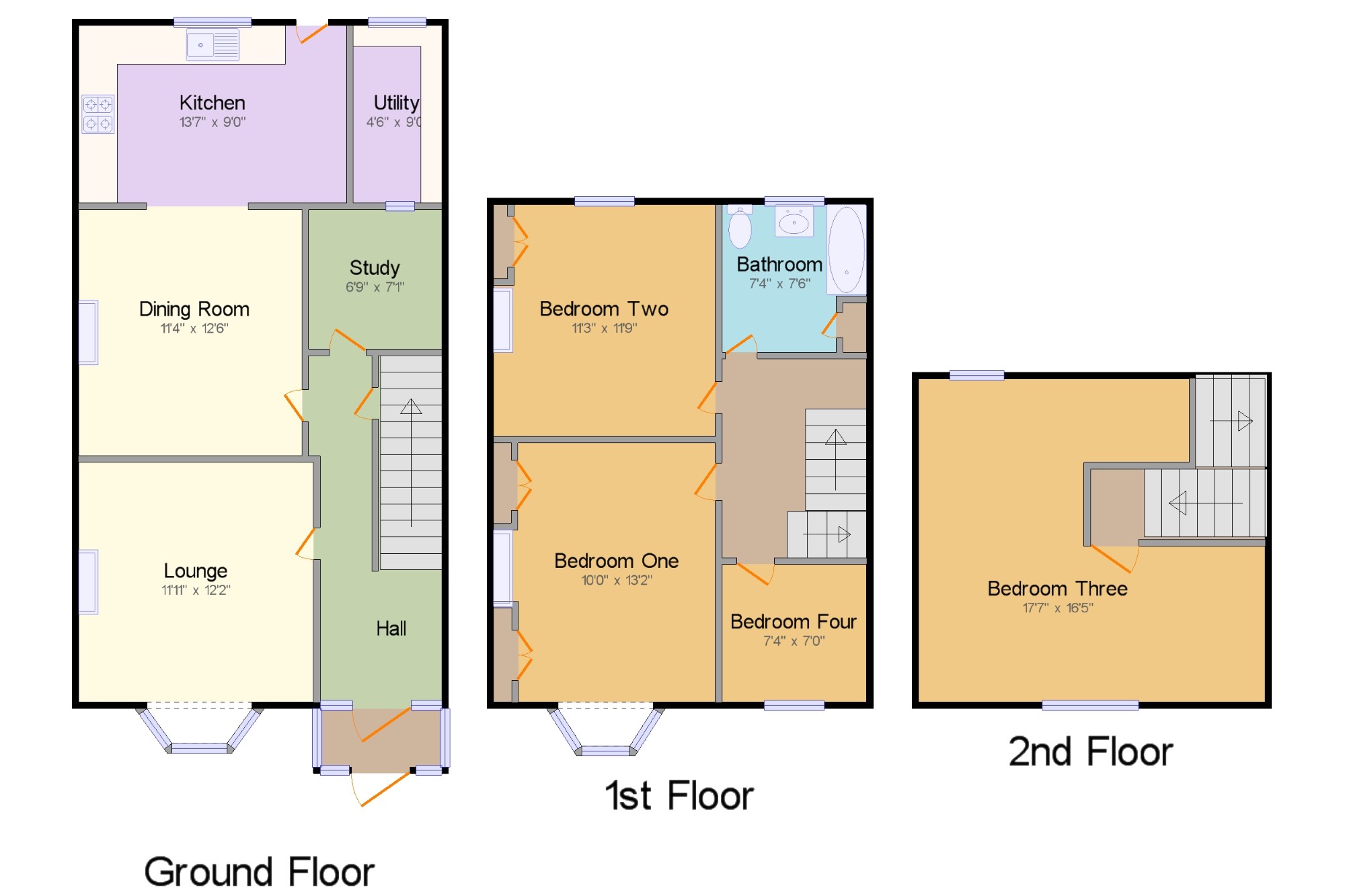 4 Bedrooms Terraced house for sale in Haig Avenue, Rochester, Kent, England ME1