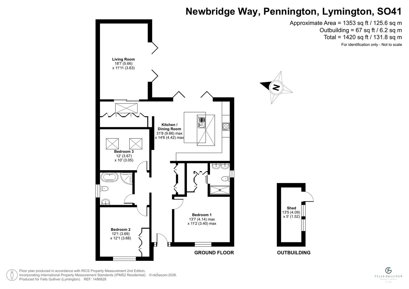 39, Newbridge Way, Lymington floorplan