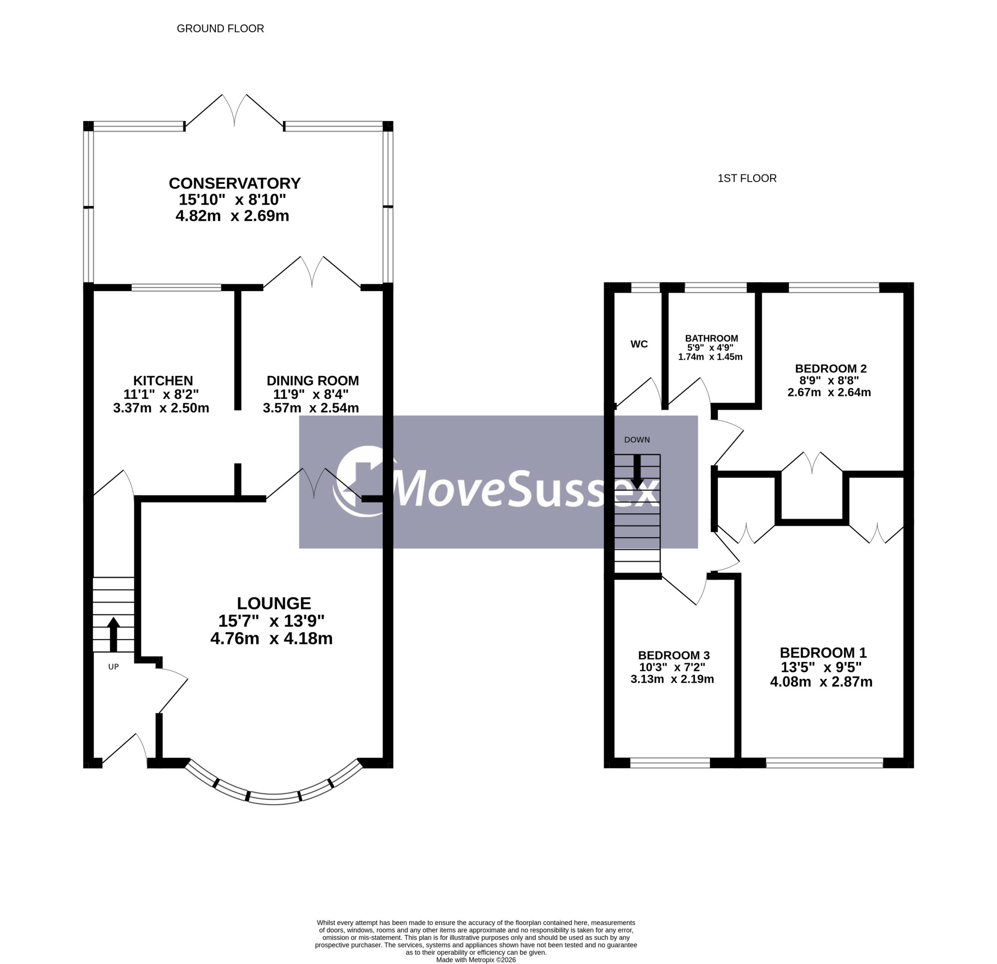 203, Priory Road, Eastbourne floorplan