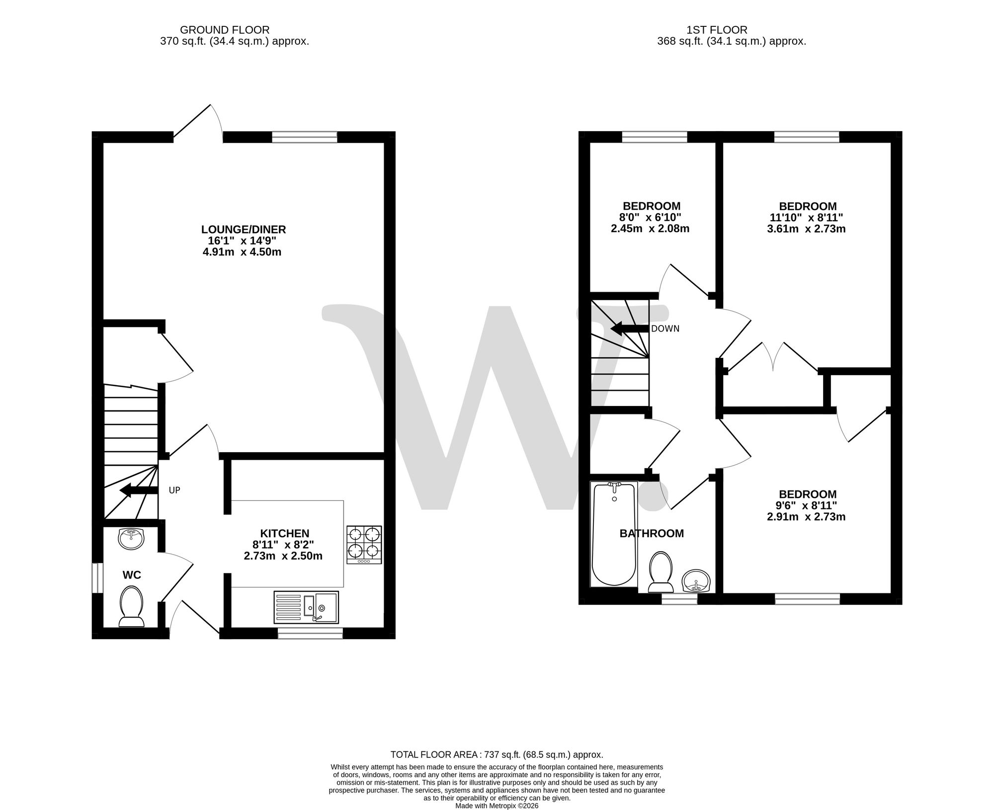 5 Smedley Close, North Walsham floorplan