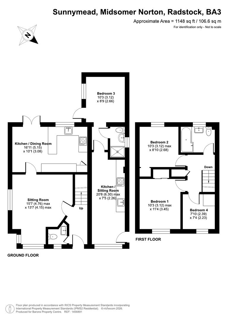 51, Sunnymead, Radstock floorplan