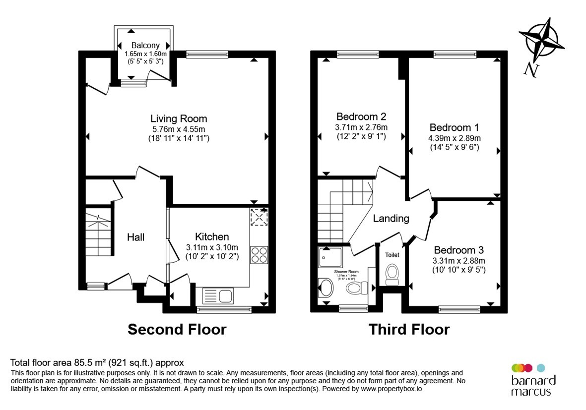 Flat 6, Adam Court, Opal Street, London floorplan