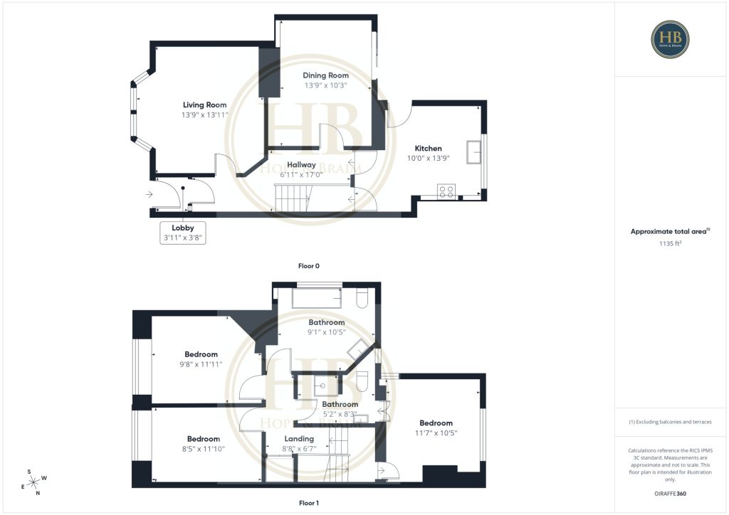 14, Meadowfields, Whitby floorplan