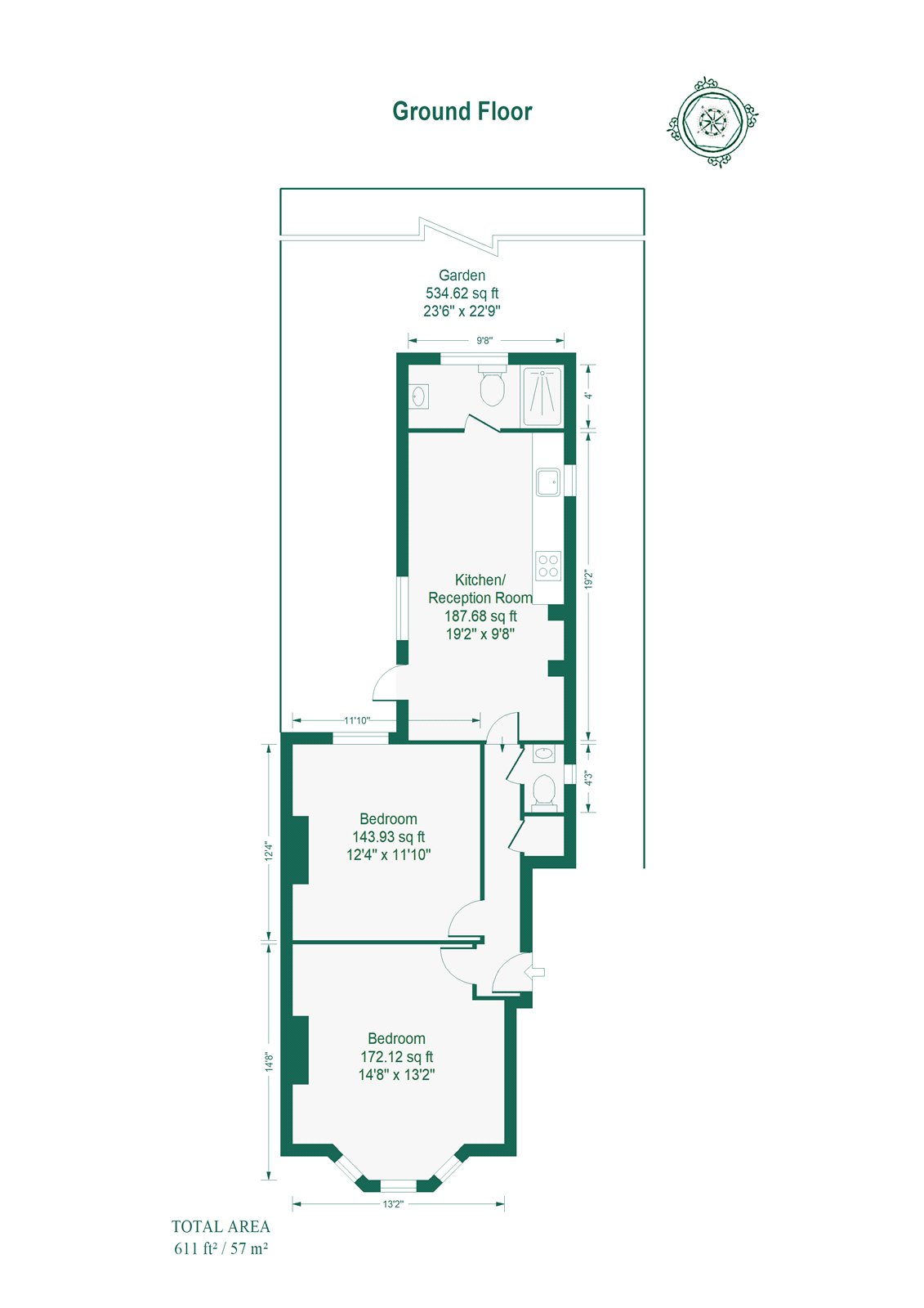 Caxton Road, London floorplan
