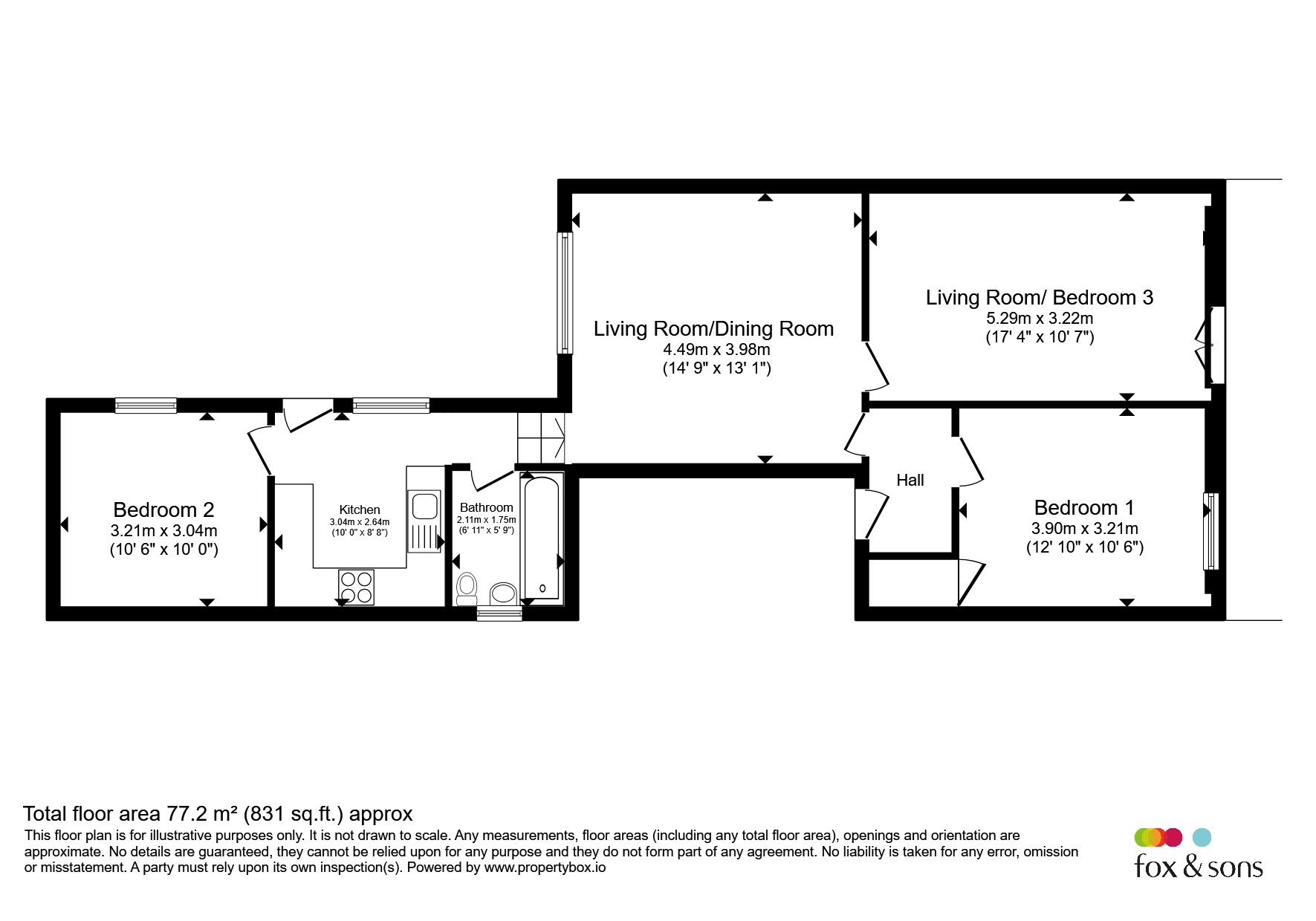 2, Bay House, Pelham Road, Seaford floorplan