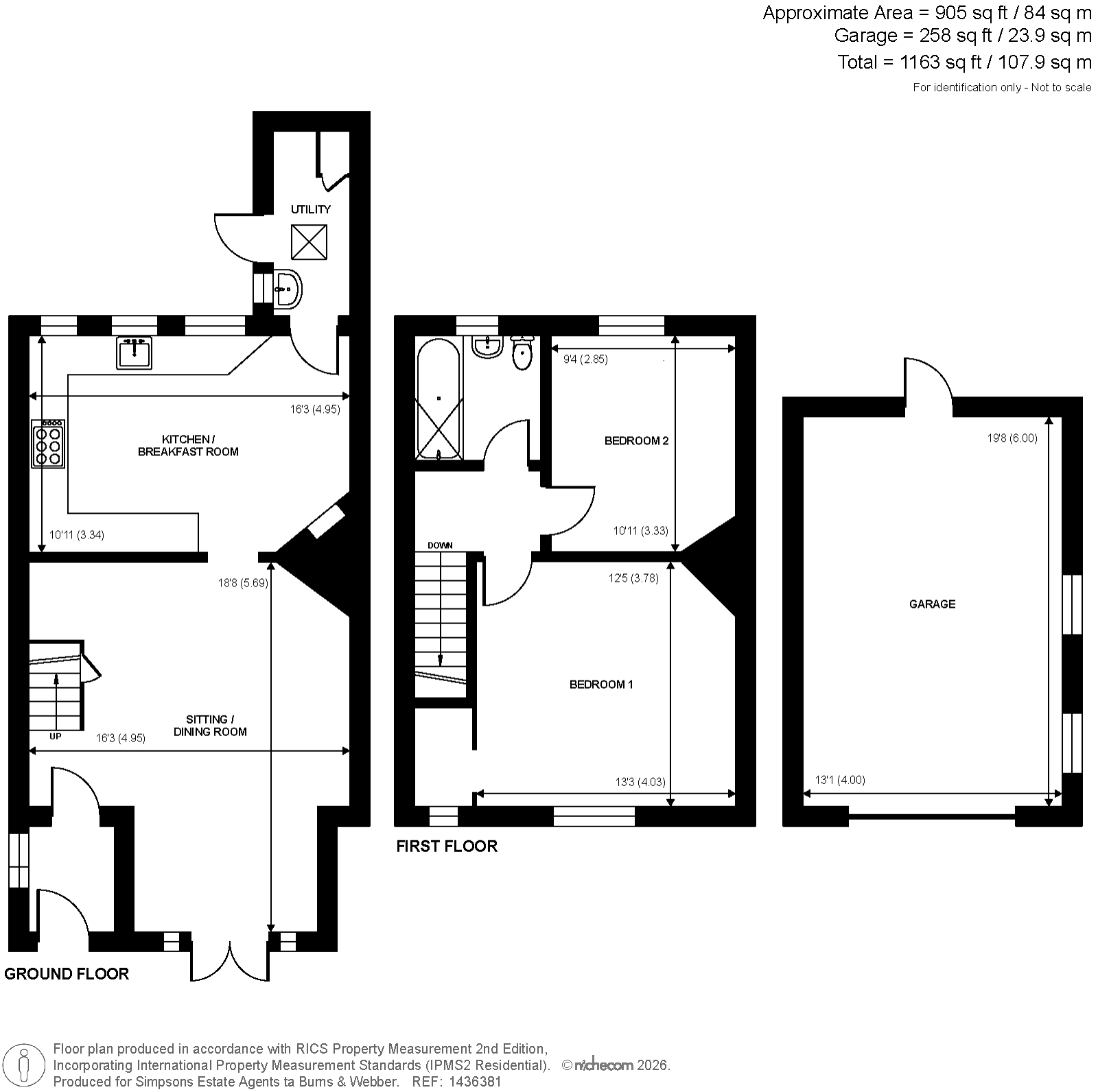 4 Victory Cottages,, The Common, Dunsfold floorplan