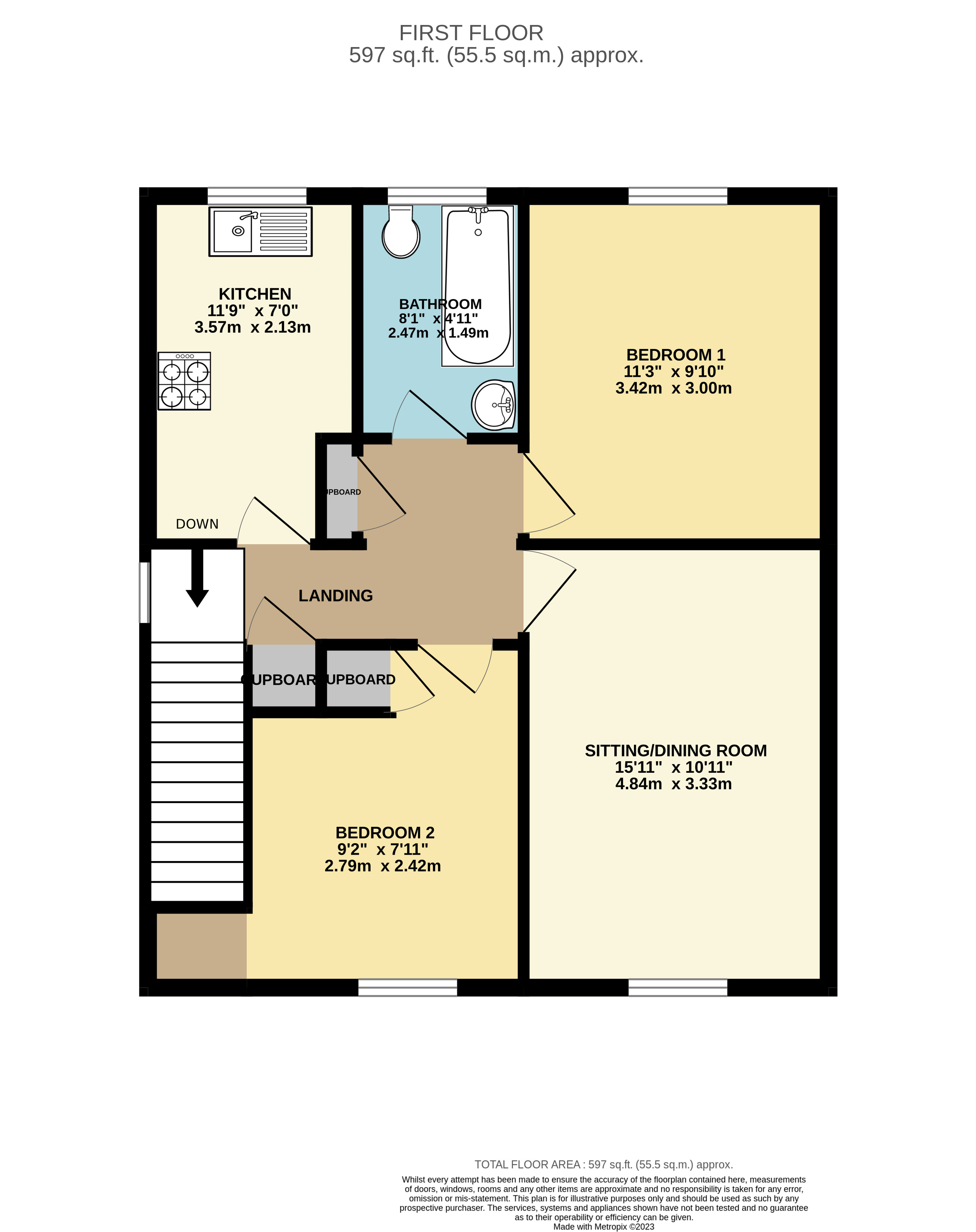 ME5 8TW, Hamwick Green, Chatham floorplan