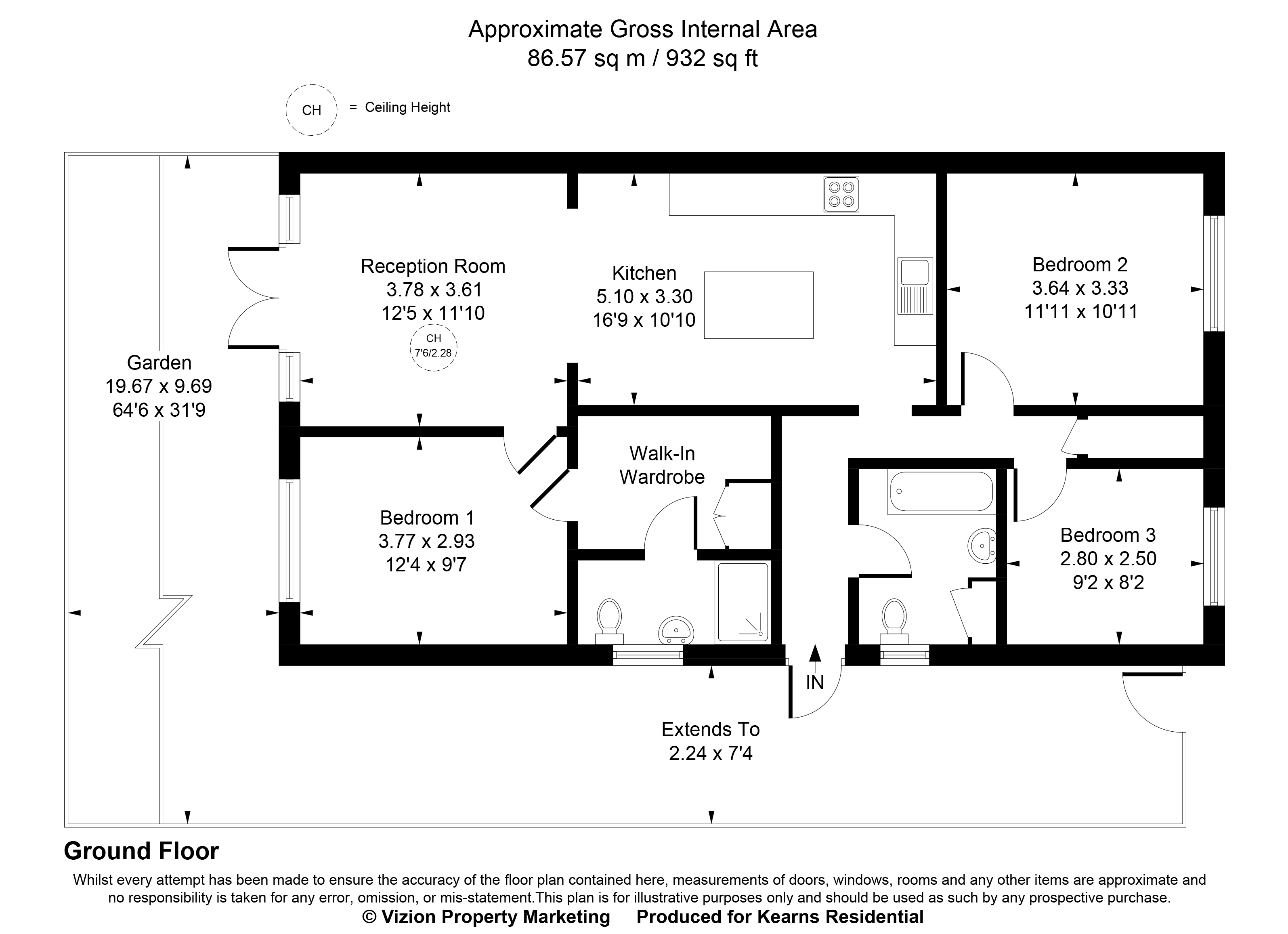 16, Shelley Close, Hayes floorplan