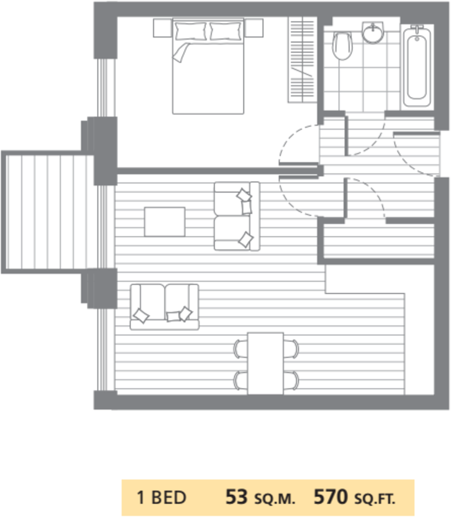 1 Bedrooms Flat to rent in Thanet Tower, Royal Gateway, Canning Town E16