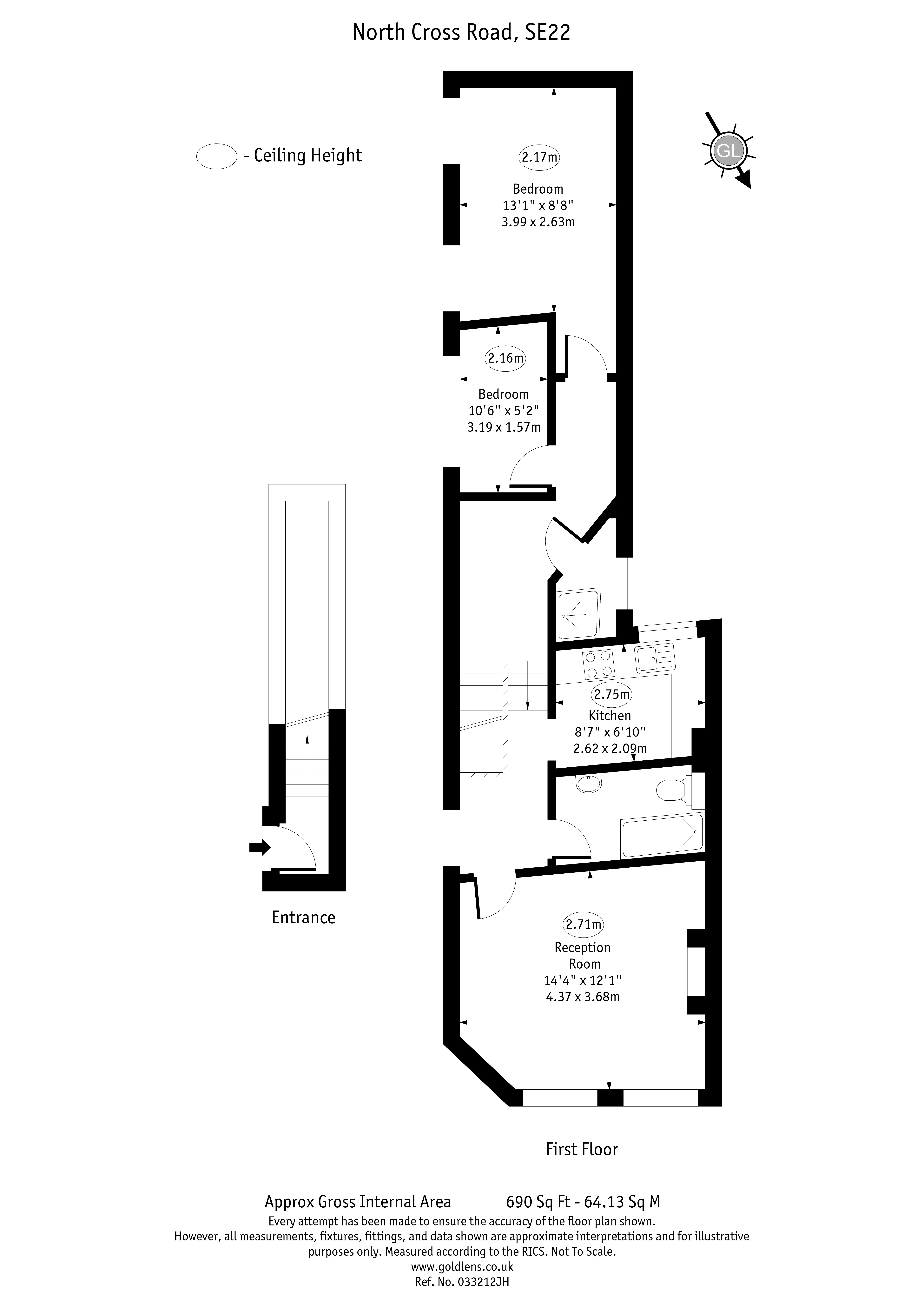 11b, North Cross Road, London floorplan