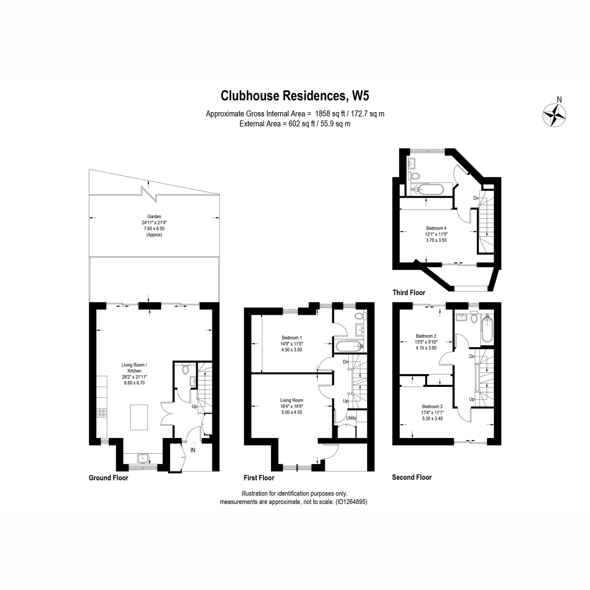 Flat 195, Clubhouse Residences, Craven Road, London floorplan