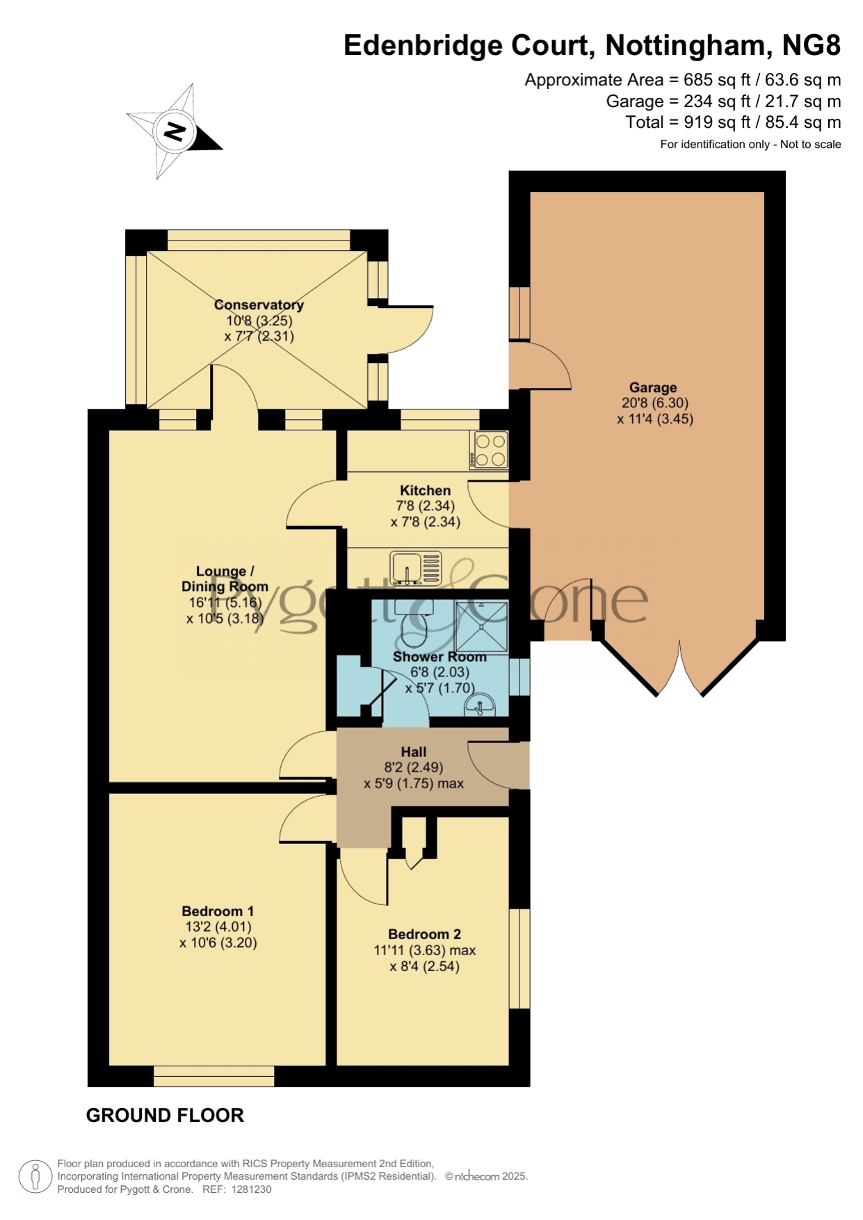 10, Edenbridge Court, Nottingham floorplan