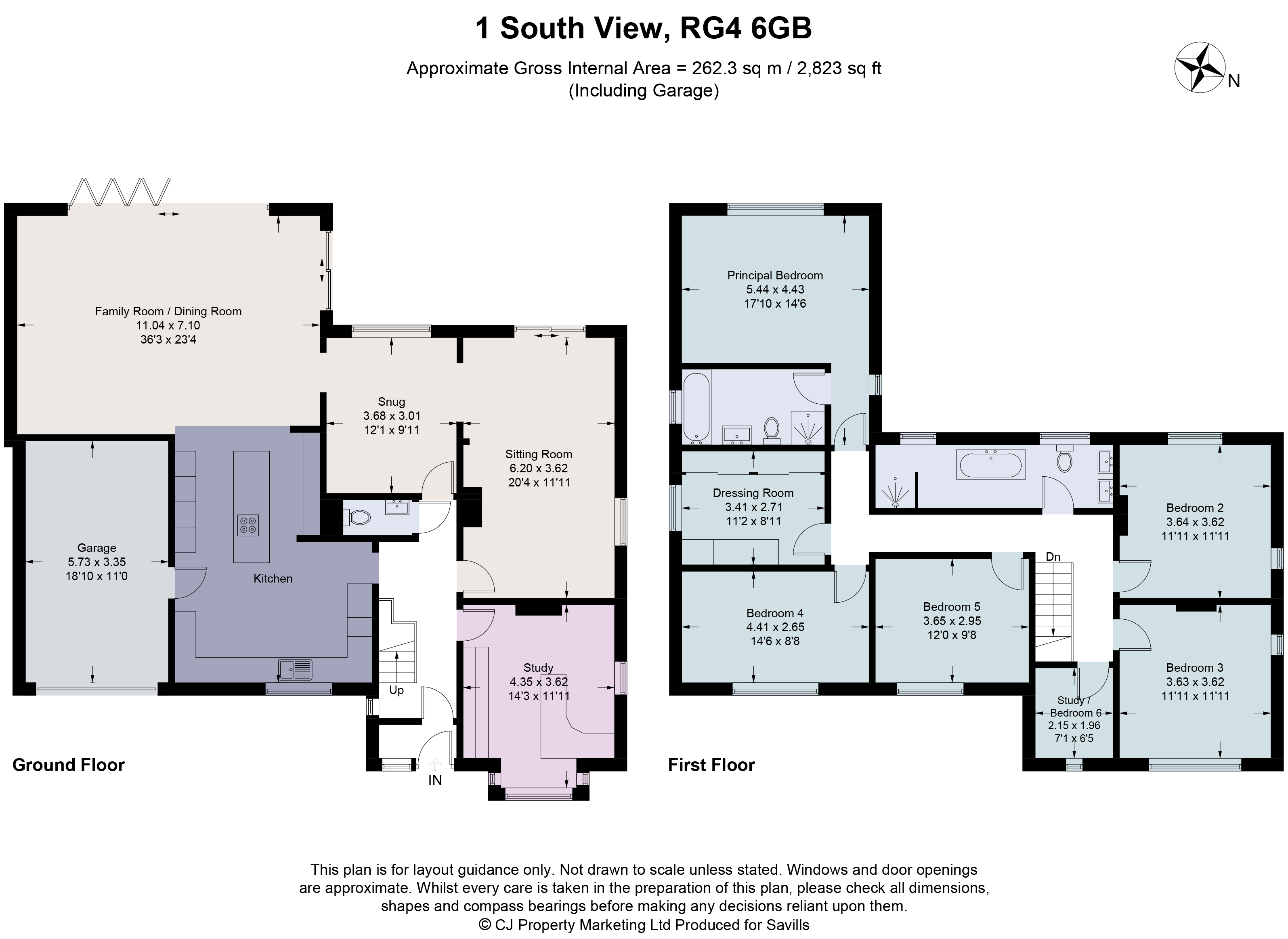 1, South Drive, Reading floorplan