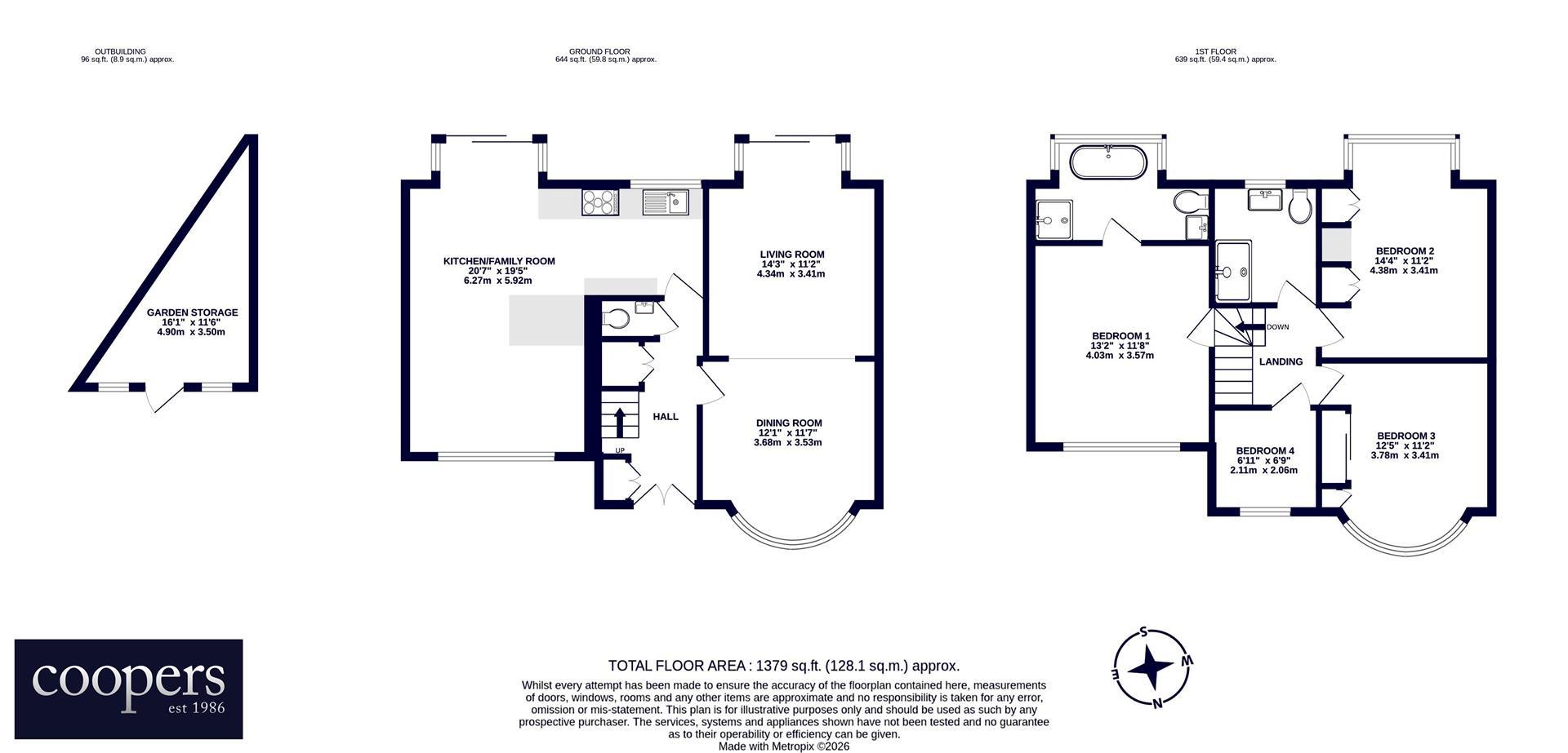 1, Ashdown Road, Hillingdon floorplan