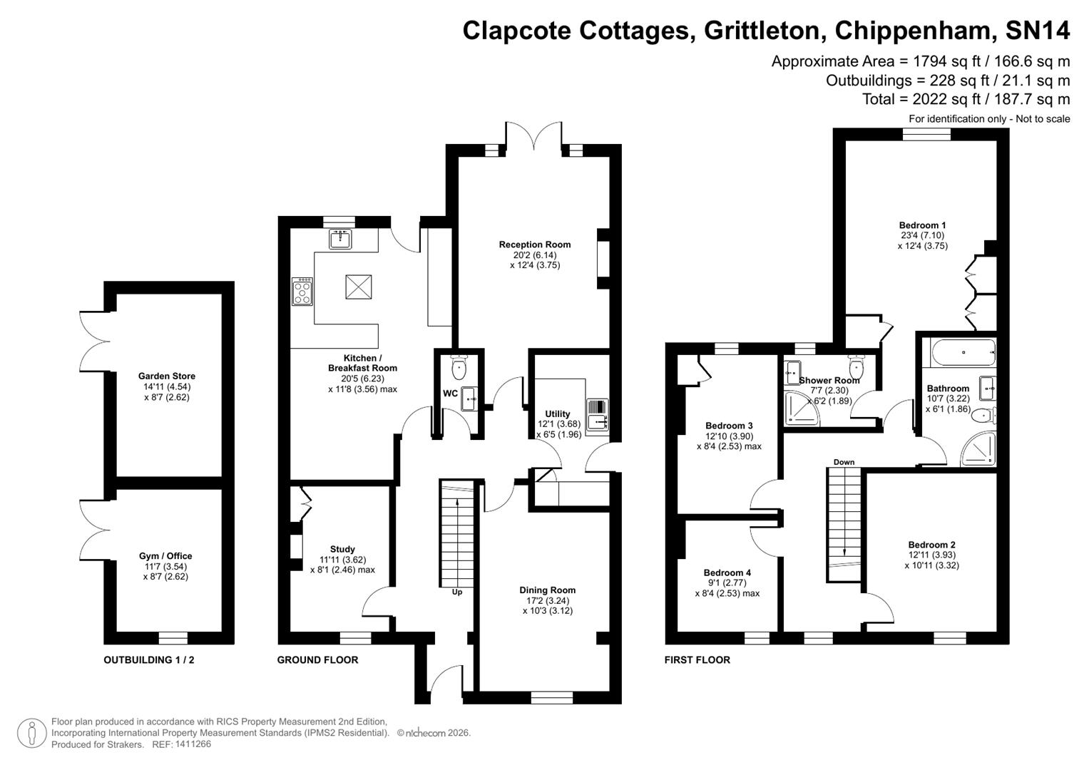 4, Clapcote Cottages, Grittleton floorplan