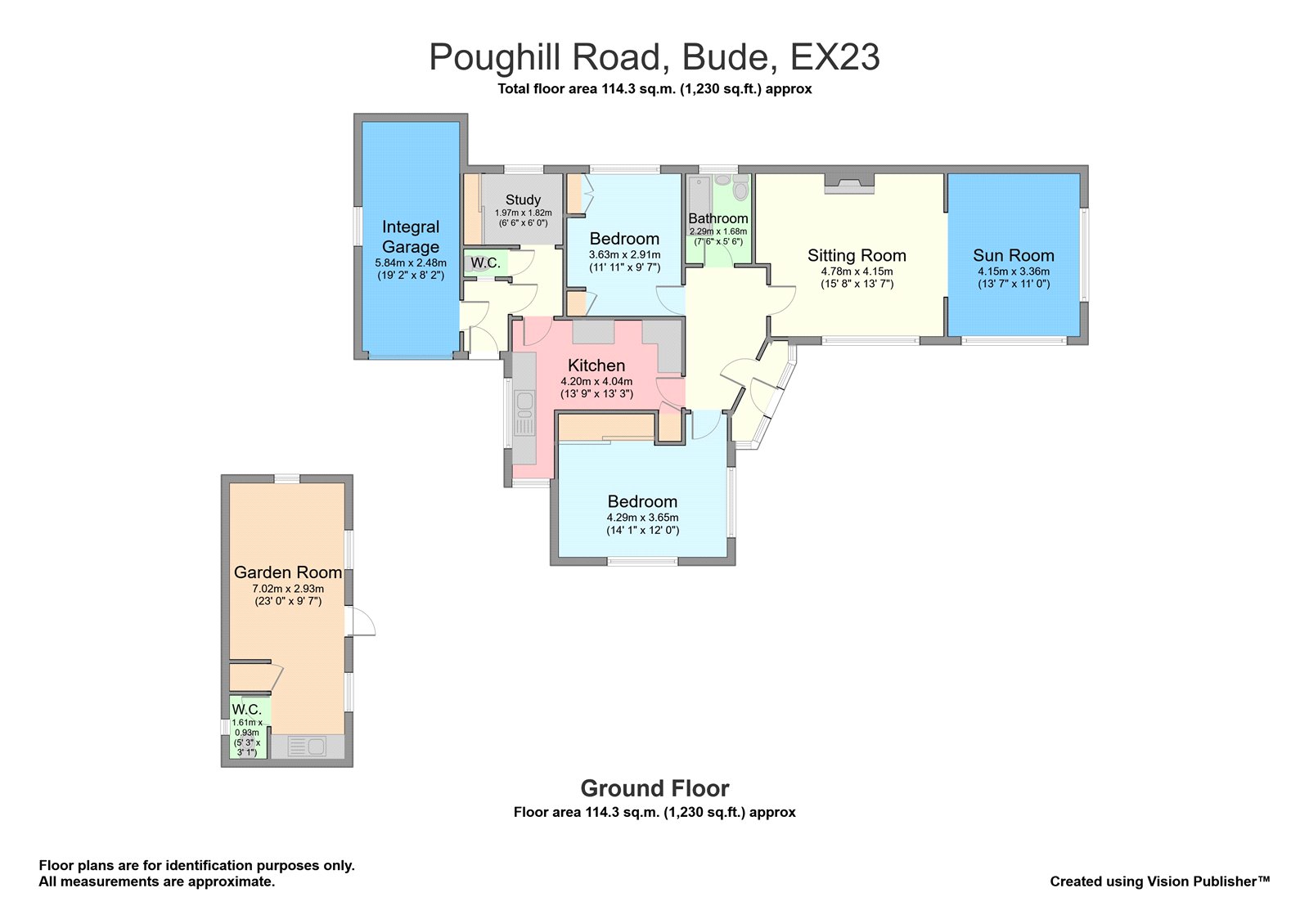 Poughill Road, Bude, Cornwall EX23, 2 bedroom bungalow for sale