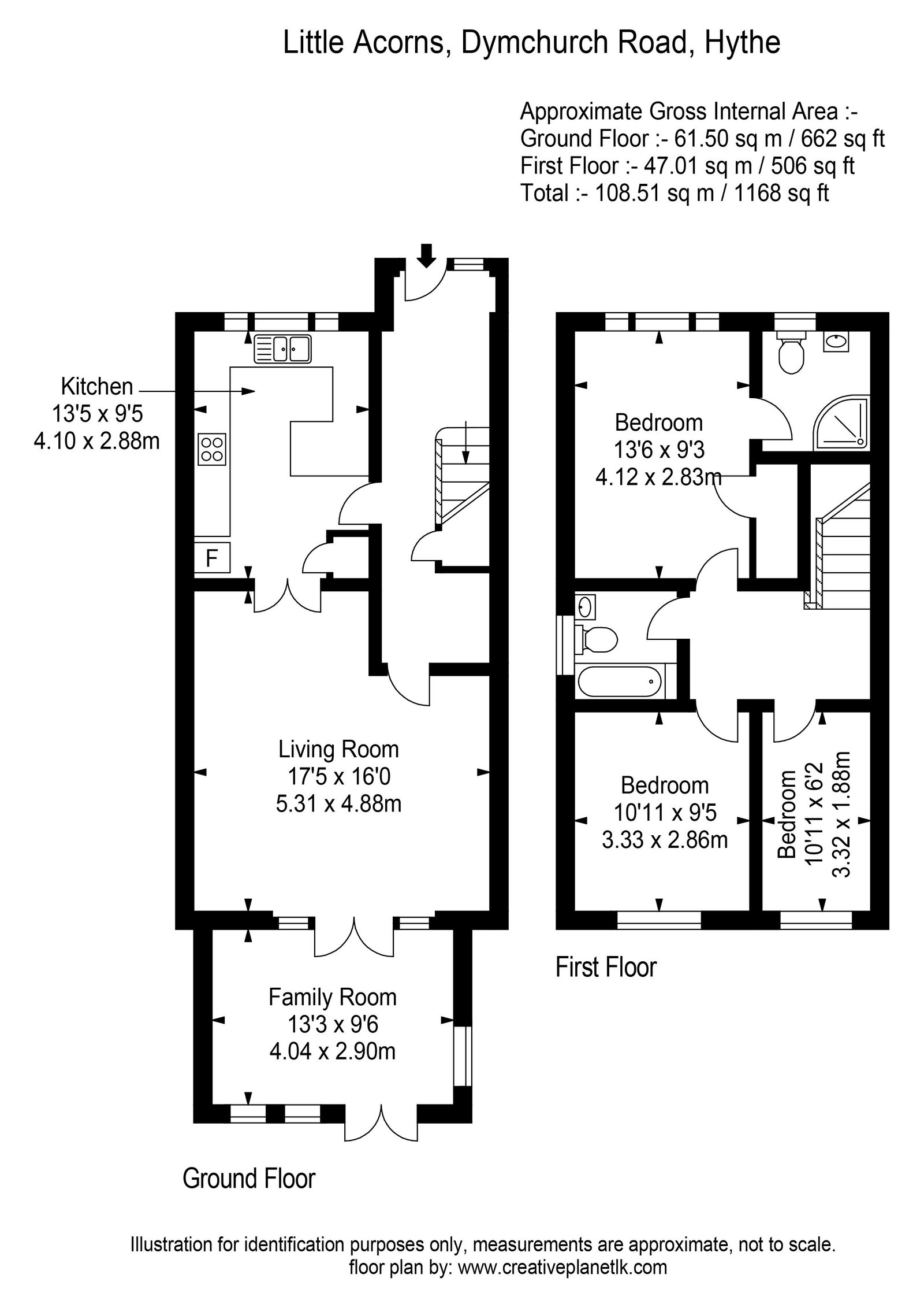 Little Acorns, Dymchurch Road, Hythe floorplan