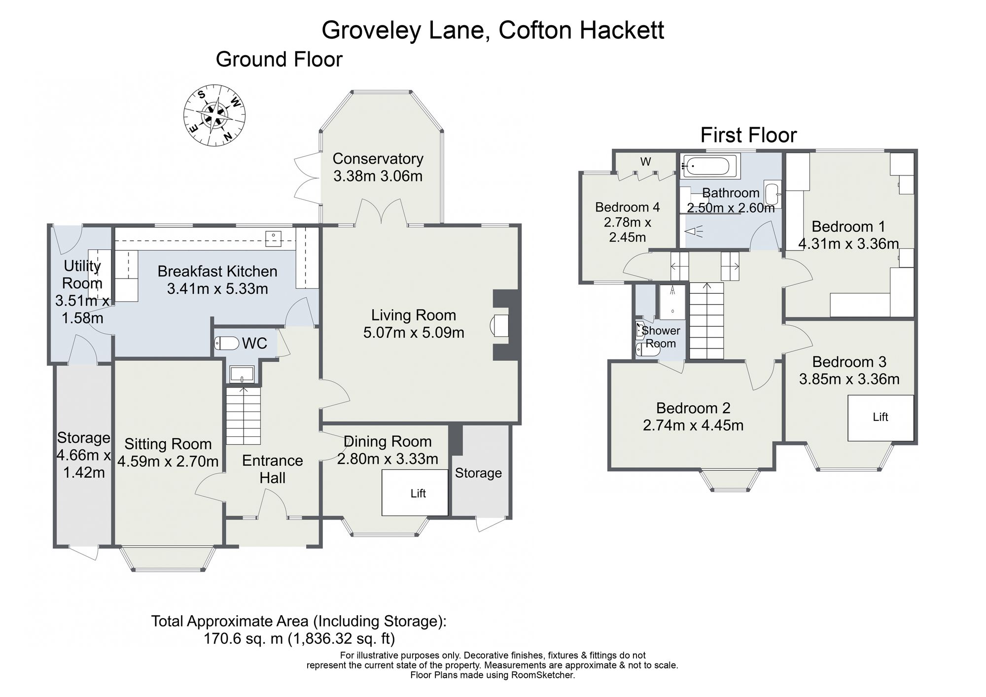 506 Groveley Lane, Birmingham floorplan