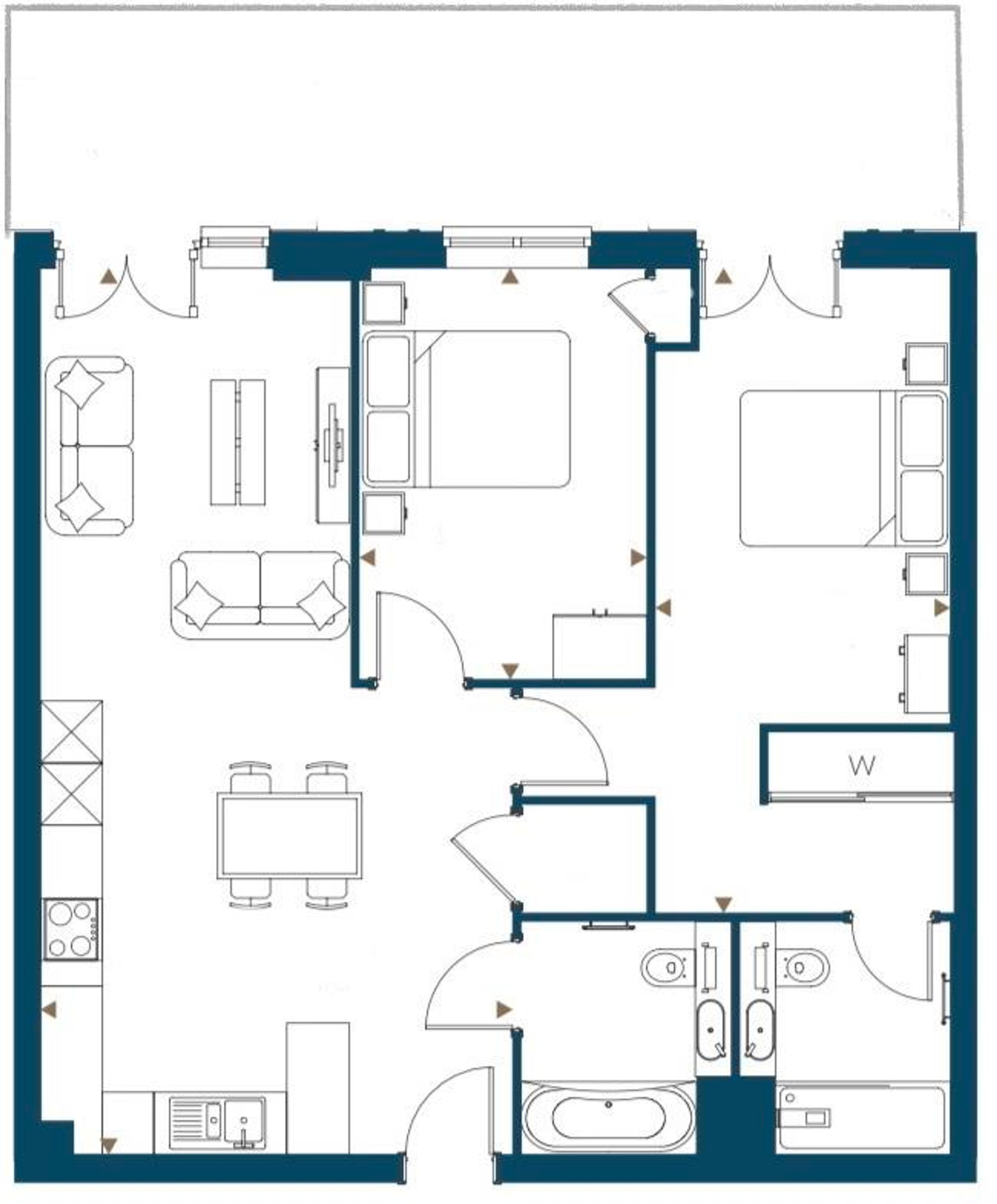 Flat 2, Adeline Heights Rosalind Drive, Maidstone floorplan