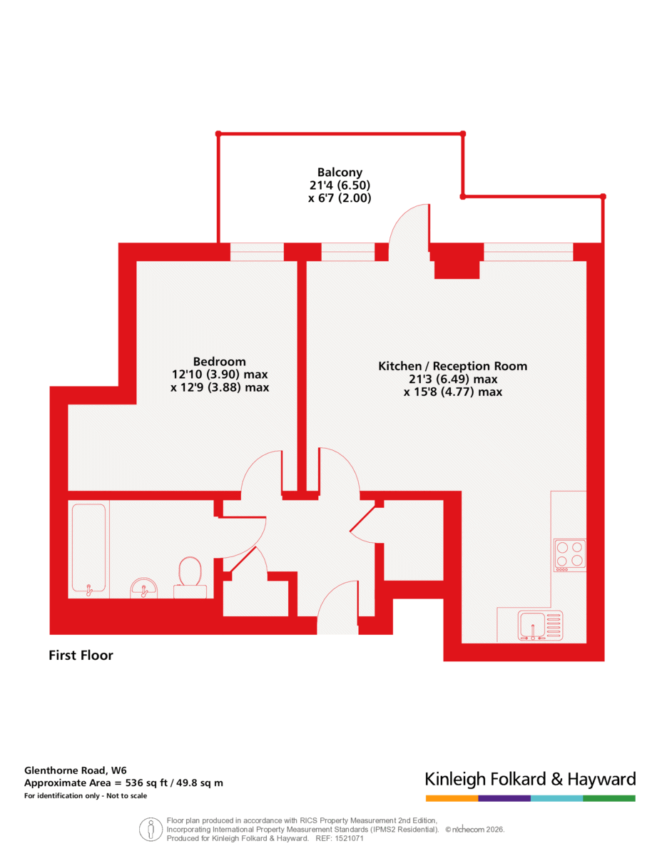 Apartment 10, Matcham House, 21, Glenthorne Road, London floorplan