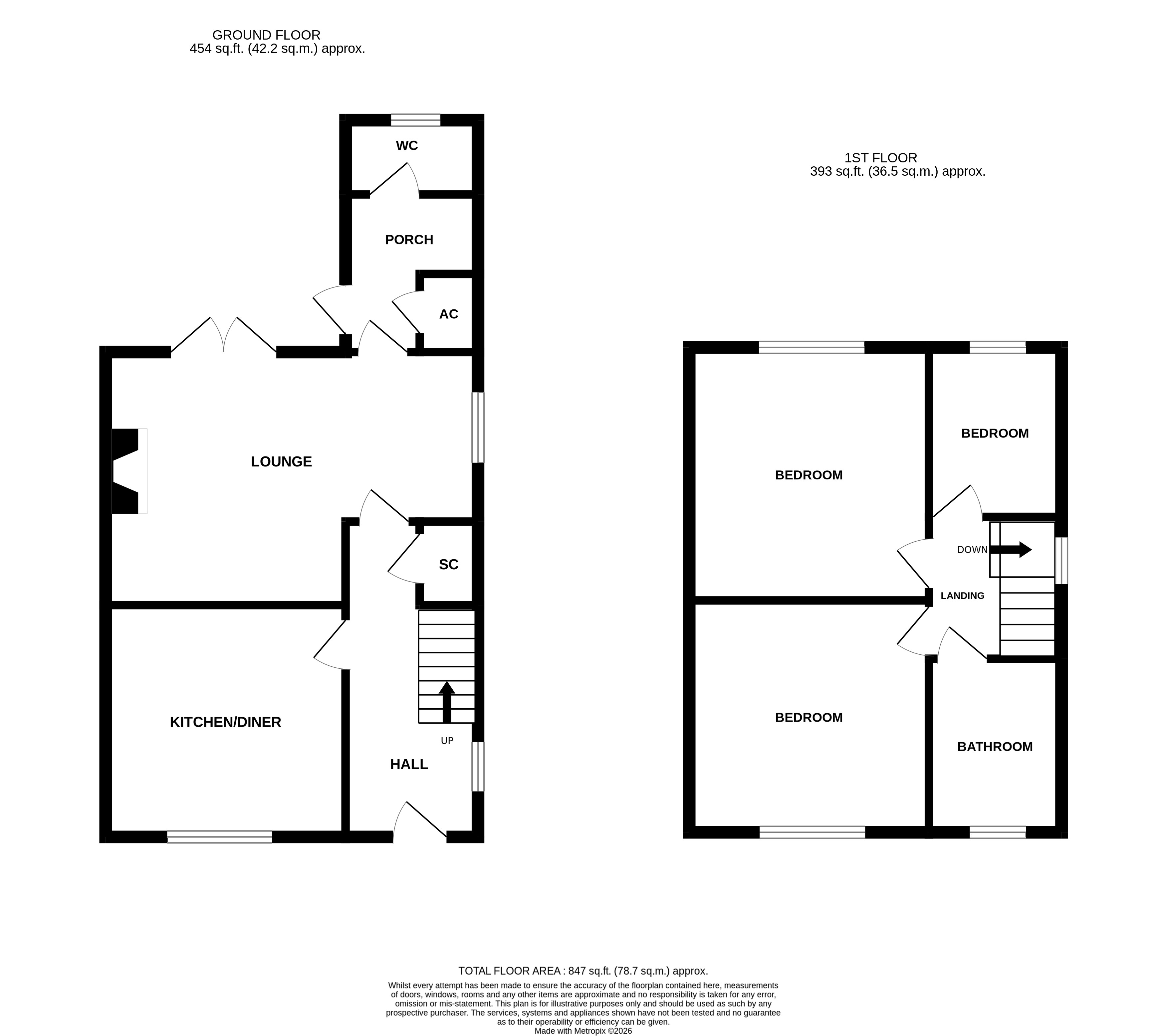 8, Village Road, Cockayne Hatley floorplan