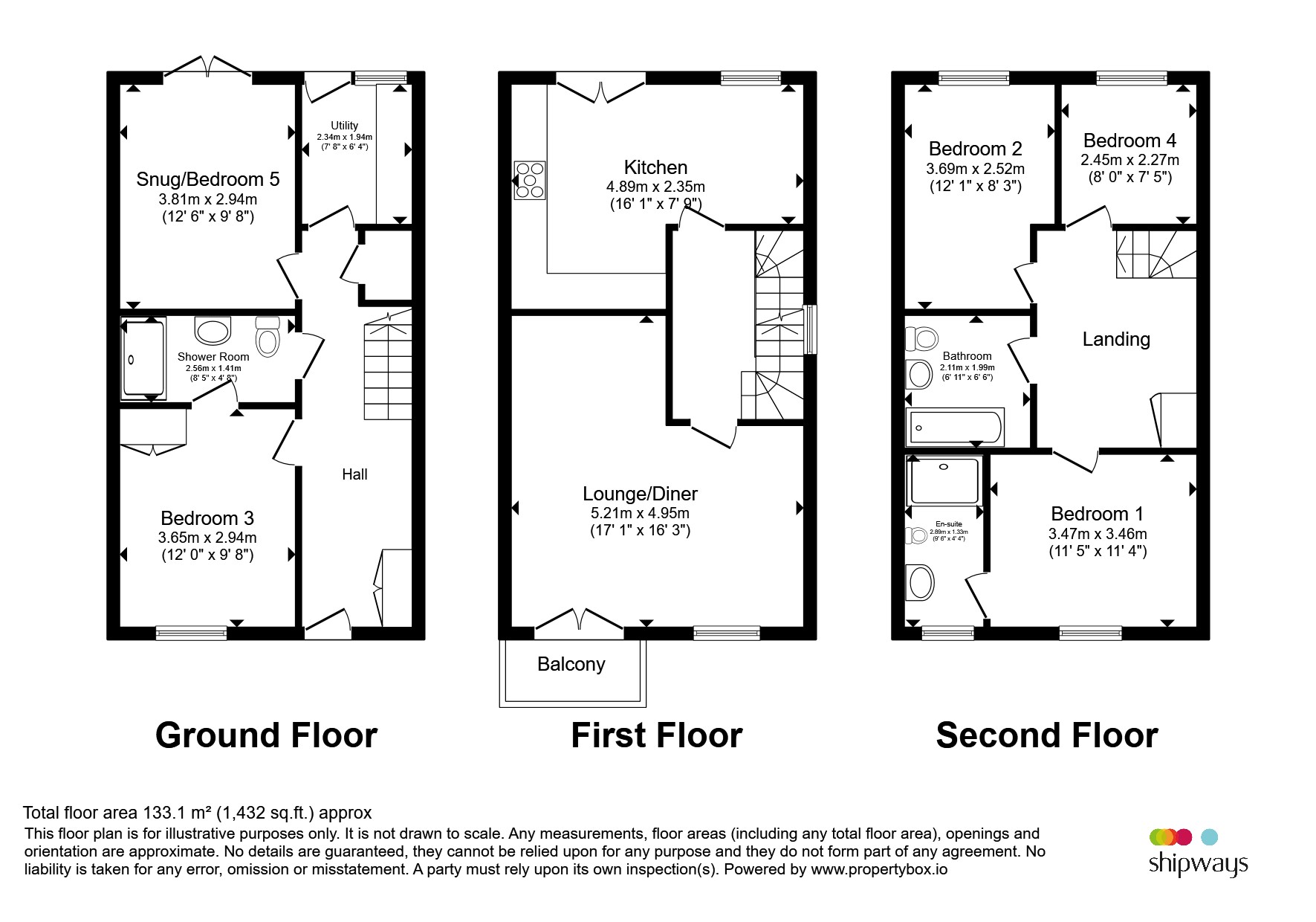 79, Longstork Road, Rugby floorplan