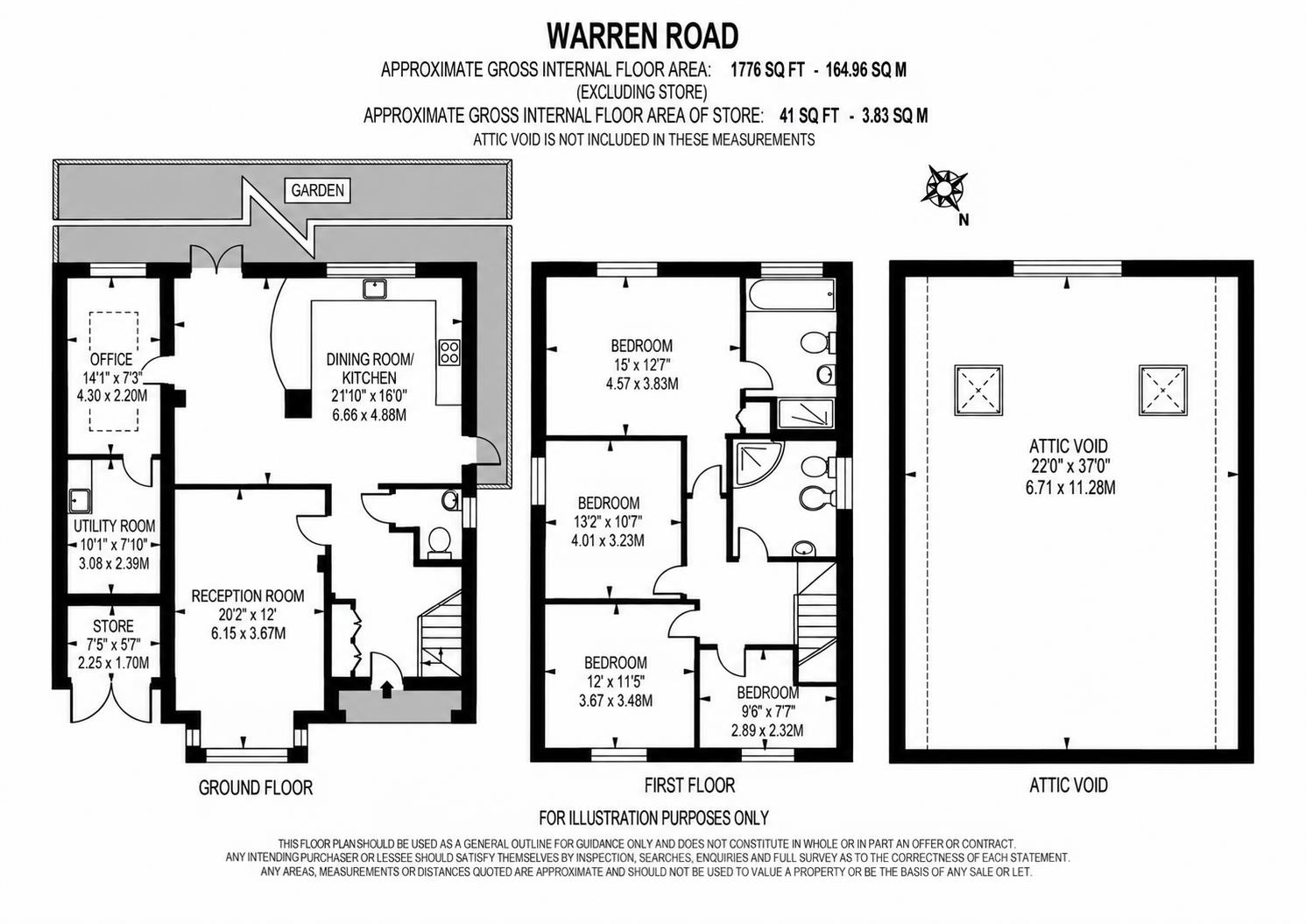 3, Warren Road, Banstead floorplan