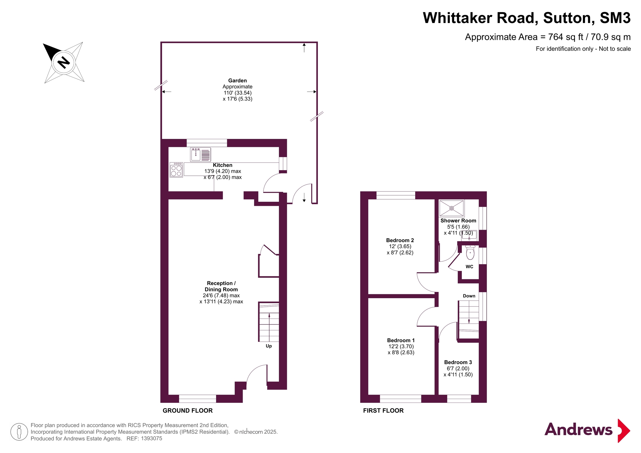 16, Whittaker Road, Sutton floorplan