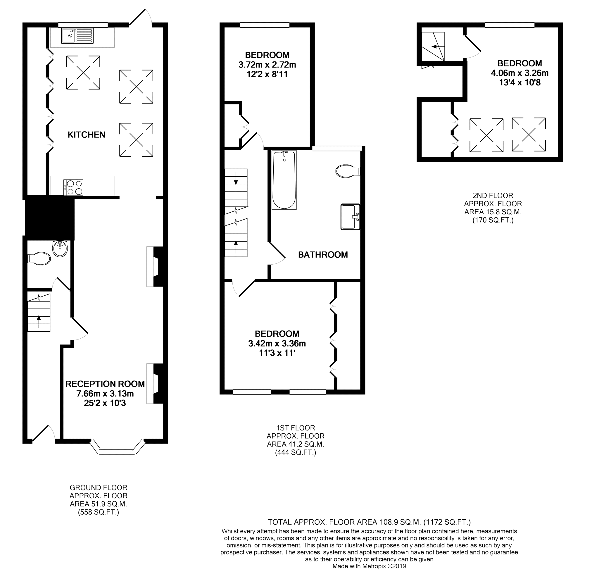 3 Bedrooms Terraced house to rent in Afghan Road, Battersea SW11