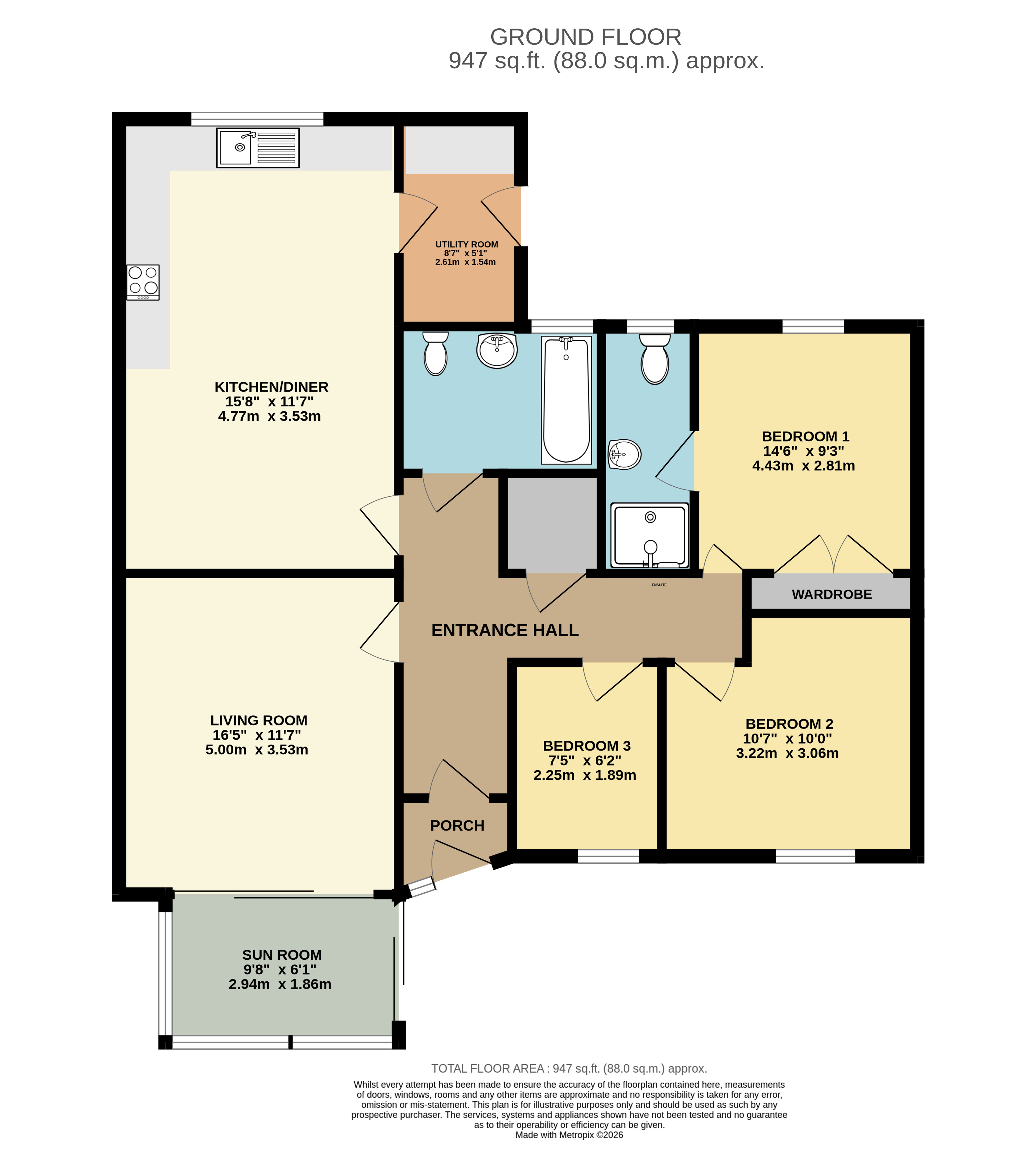 Estuary Views 40 Highfield, Northam Bideford Devon, Devon floorplan