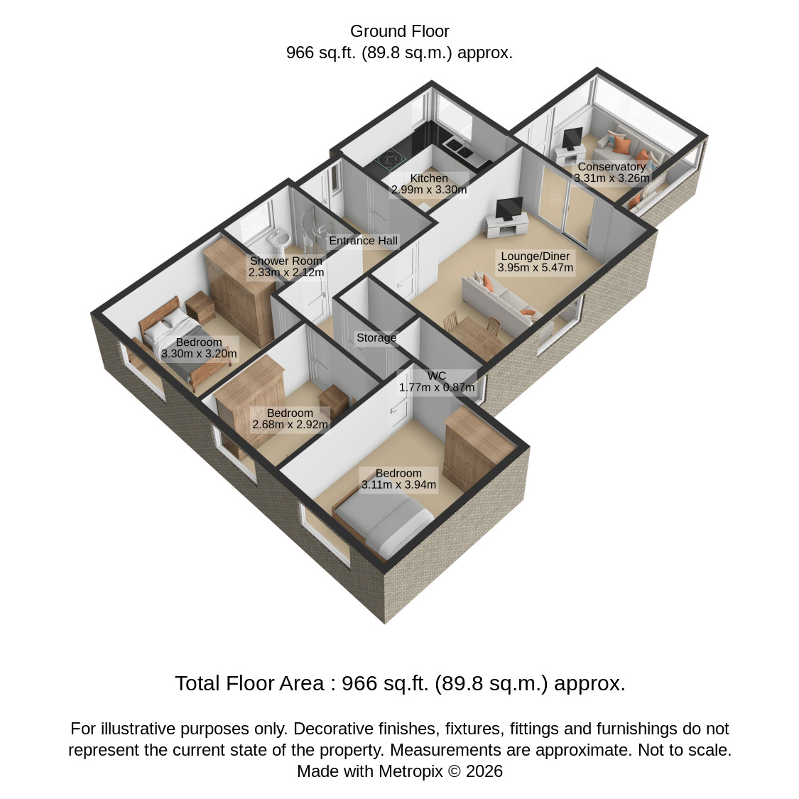 61, Church Road, Doncaster floorplan