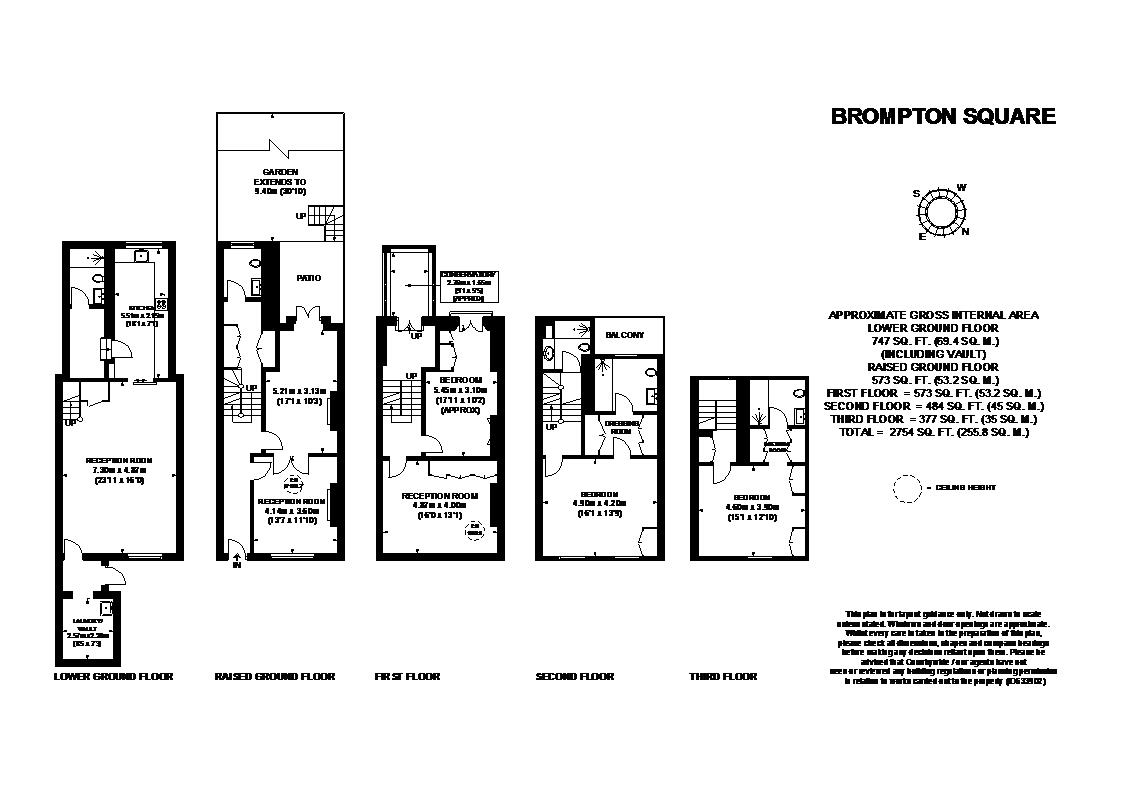 6, Brompton Square, London floorplan