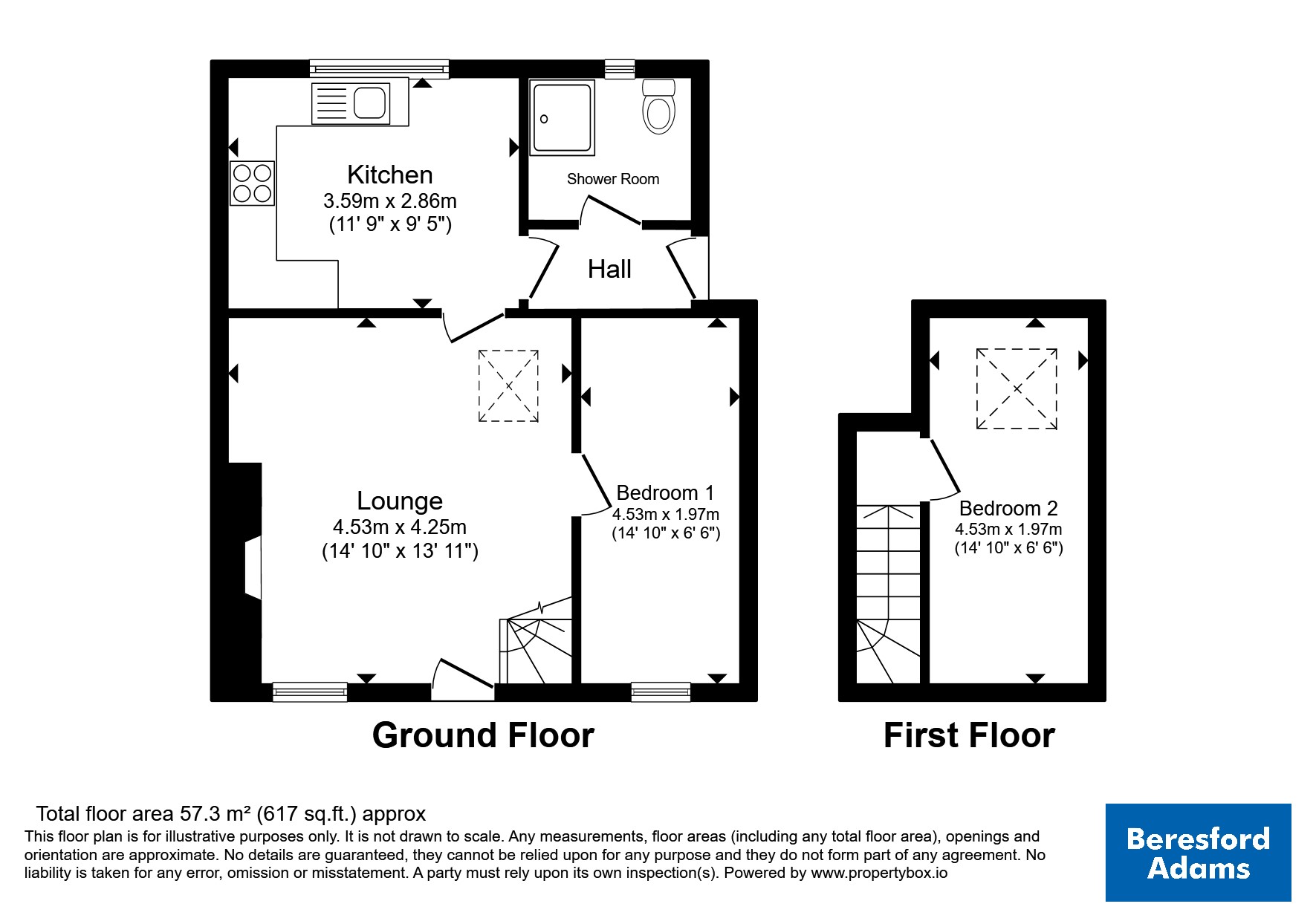 4 Fron Bant,, Ffordd Gerlan, Bethesda floorplan