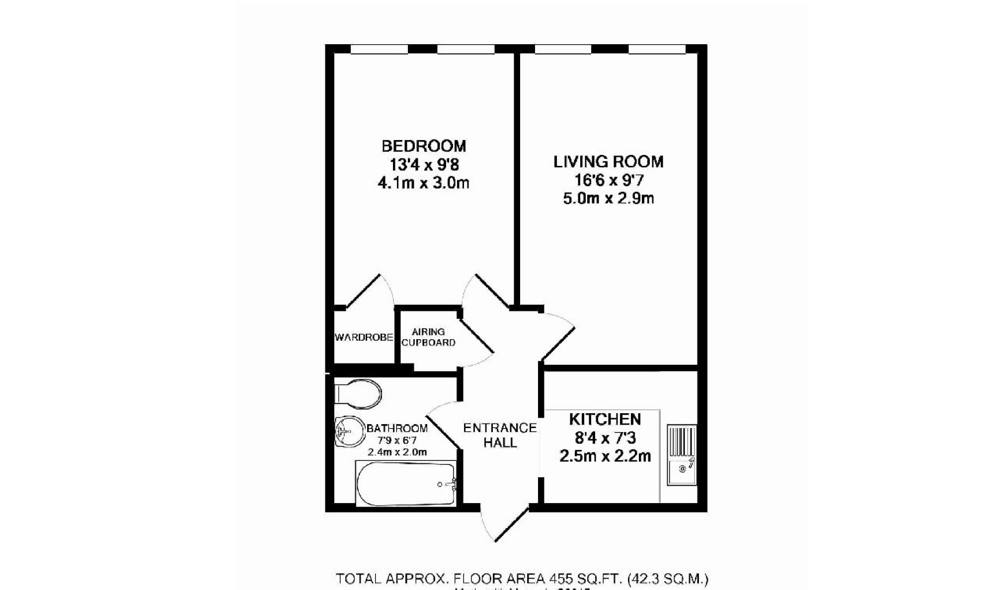 Burnell Road, Sutton, Surrey SM1, 1 bedroom flat to rent 64105259