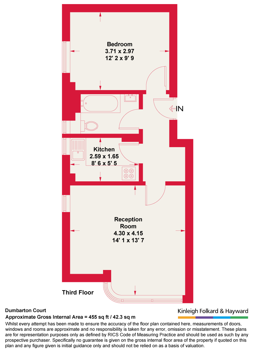 15 Dumbarton Court,, Brixton Hill, London floorplan