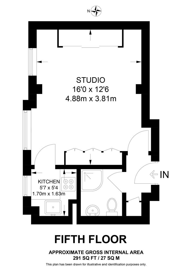 72, Florin Court, London floorplan
