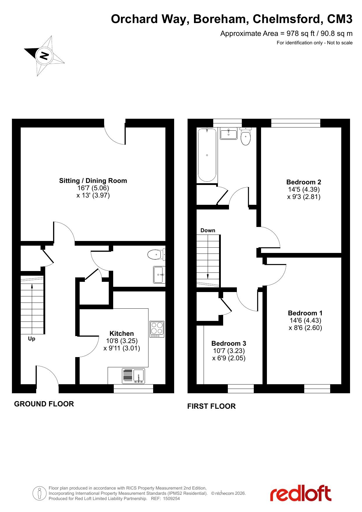Orchard Way, Chelmsford floorplan