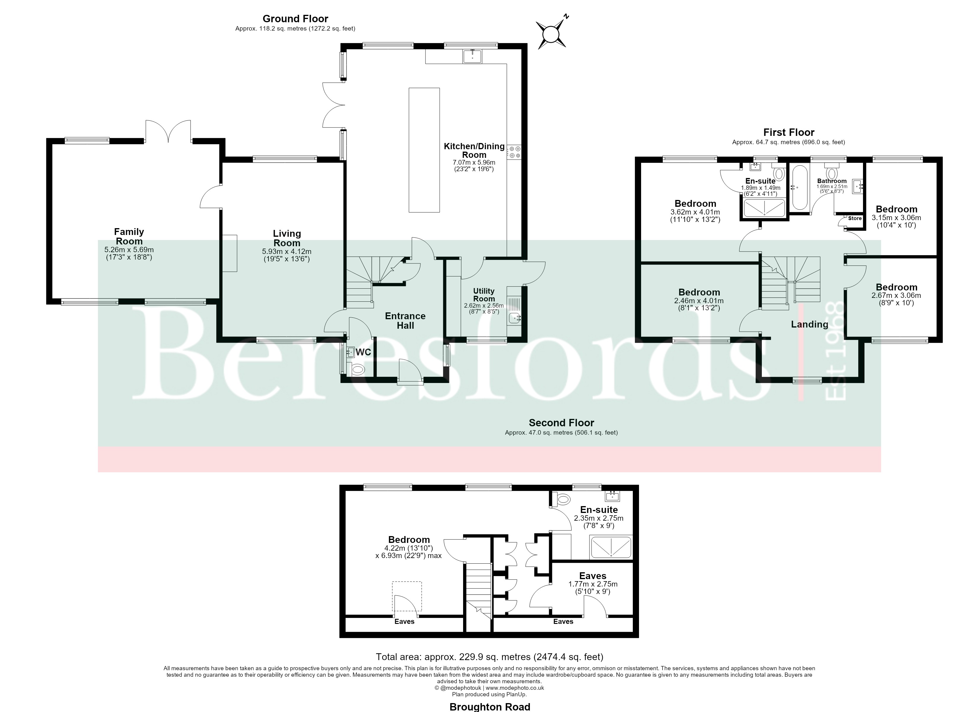 Broughton Road, Chelmsford floorplan