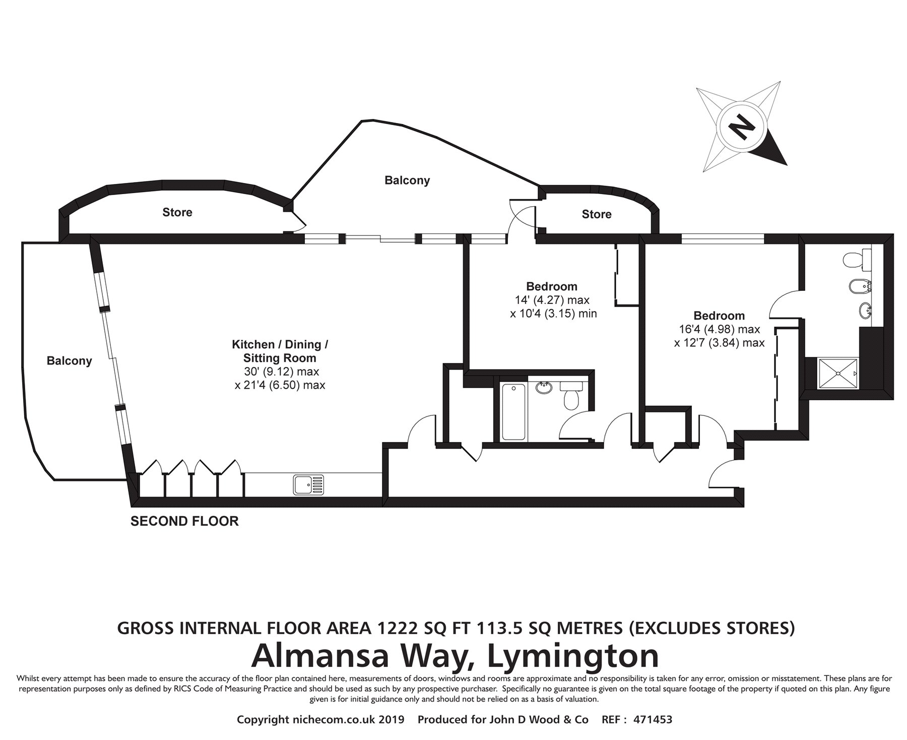 Almansa Way, Lymington SO41, 2 bedroom flat for sale 60670163