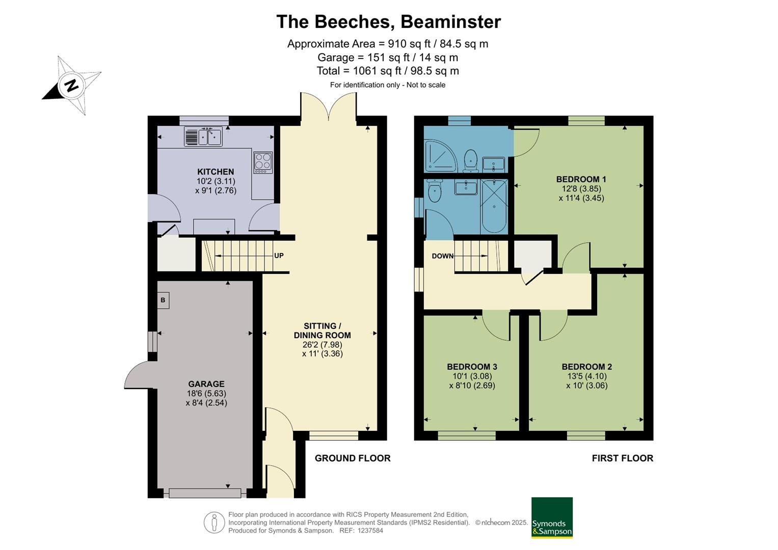 68, The Beeches, Beaminster floorplan